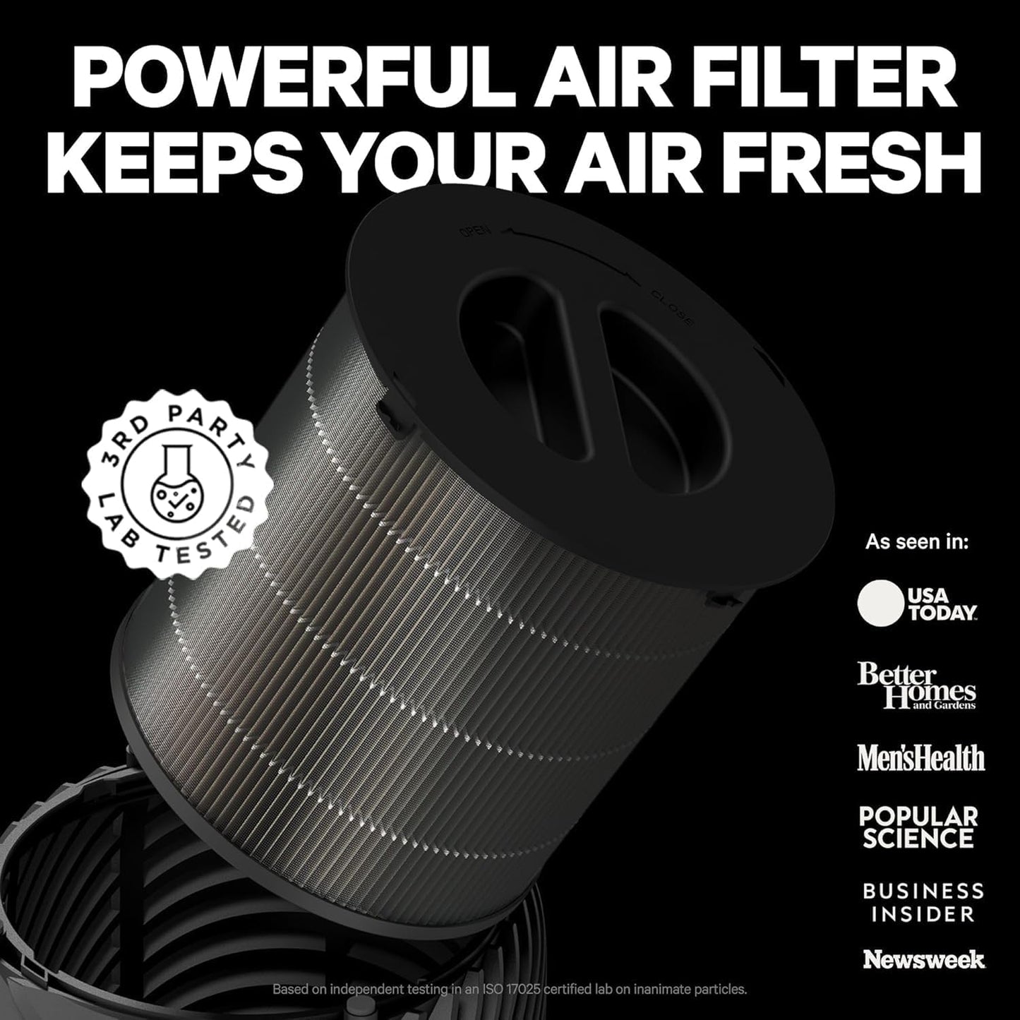 PuroAir 130b Smart Air Purifier for Home Pets - Covers Up To 600 Sq Ft - Filters Up To 99.9% of Pollutants, Smoke, Pollen, Dust - Quiet Air Filter - Air Purifiers for Bedroom