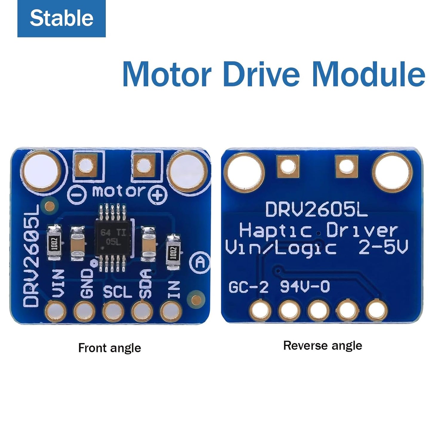 Haptic Motor Controller, Motor Drive Modulely, DRV2605L Motor Drive Modulely with in General Pin for Control Audio to Generate Haptic Code