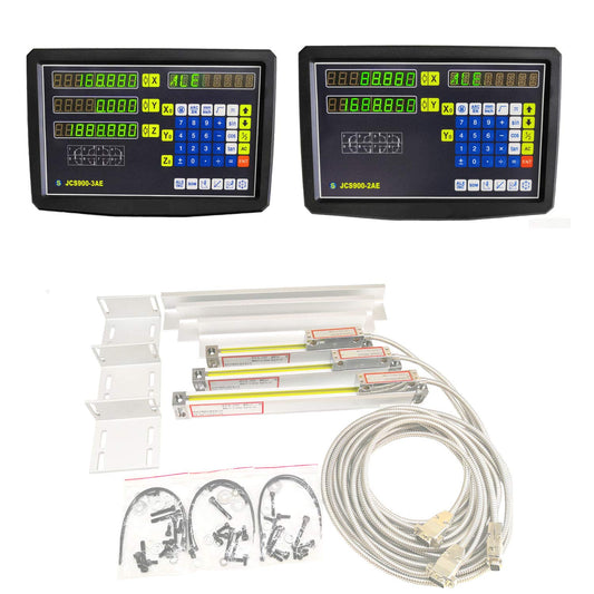 2/3 Axis Digital Readout and TTL Precision Linear Glass Scale DRO Encoder for Milling Lathe. Note:Display&Scales Sold Separately,Pls Select The Size Options! (150mm Travel Length Scale ONLY(6''))
