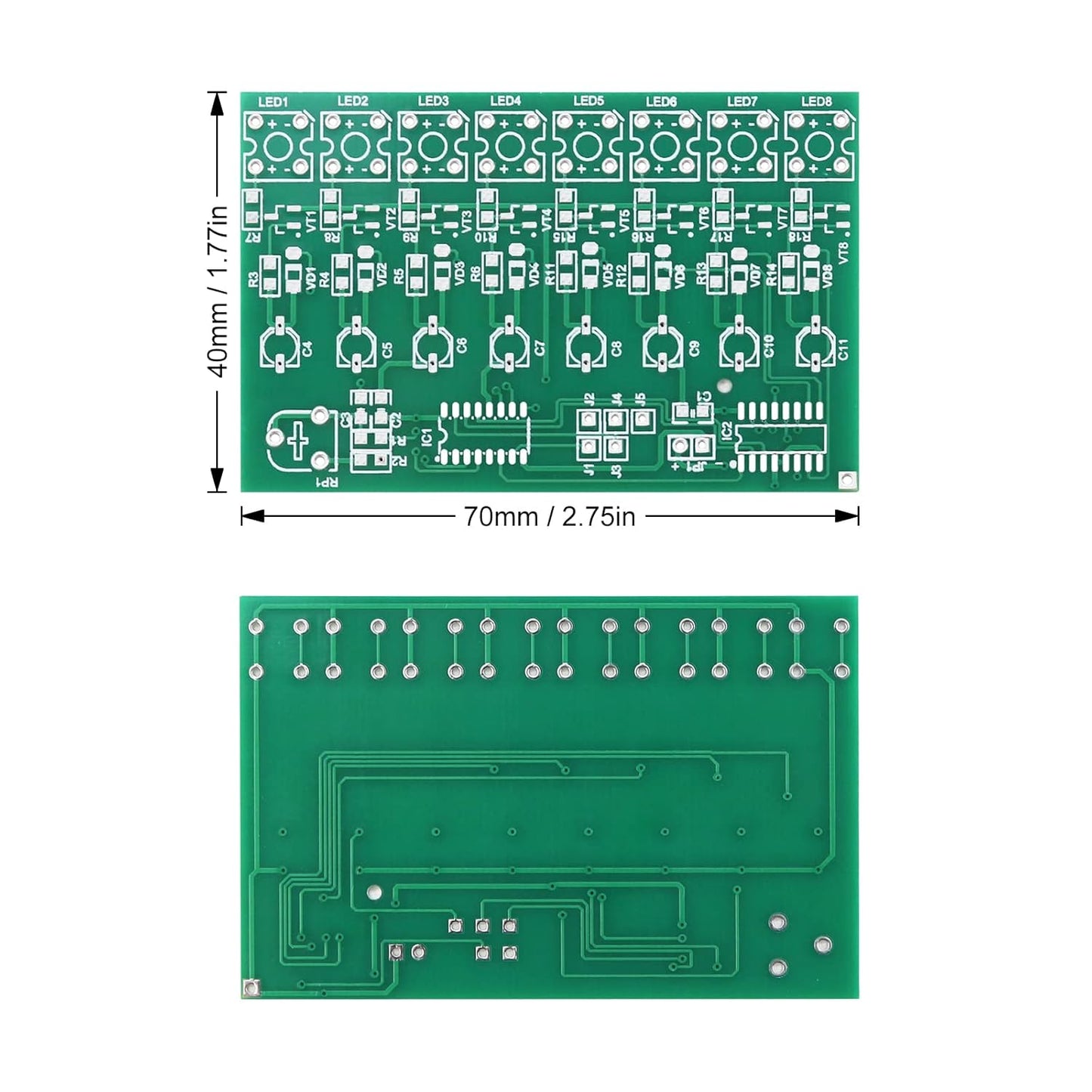 SMD Soldering Practice Kit DIY Adjustable Flash LED White Flash LED Plug-in Circuit Kit SMT Electronics Projects Learn How to Solder(03BD05)