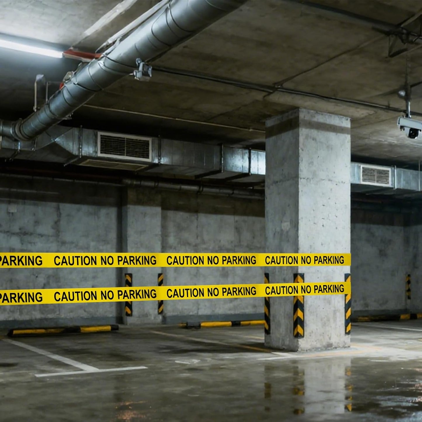 Caution NO Parking Tape – 3 Inch x 1000 Feet Each | Bright Safety & Hazard Tape with Bold Black Text for Construction, Events, and Dangerous Areas (Caution NO Parking, 2 Pack)