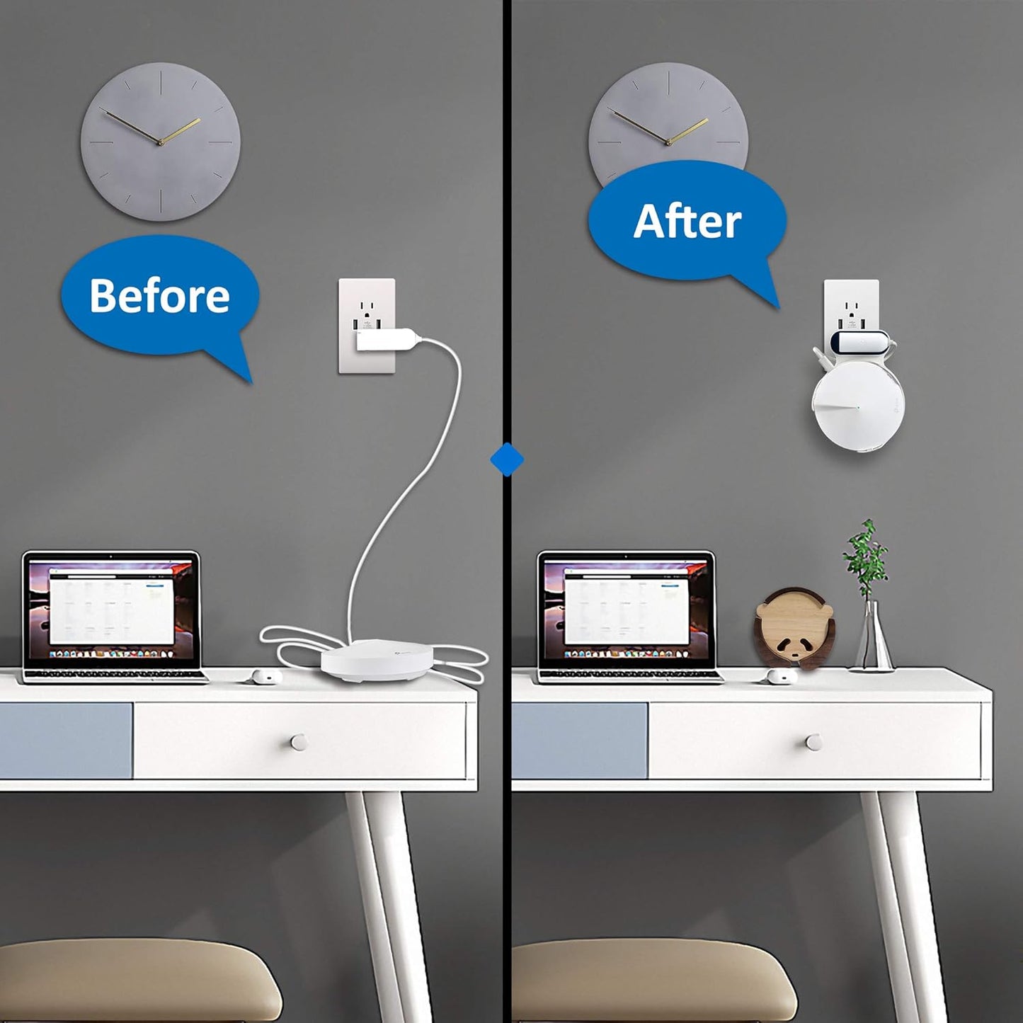 Wall Mount Bracket for Deco M5 Mesh WiFi System（3 Pack