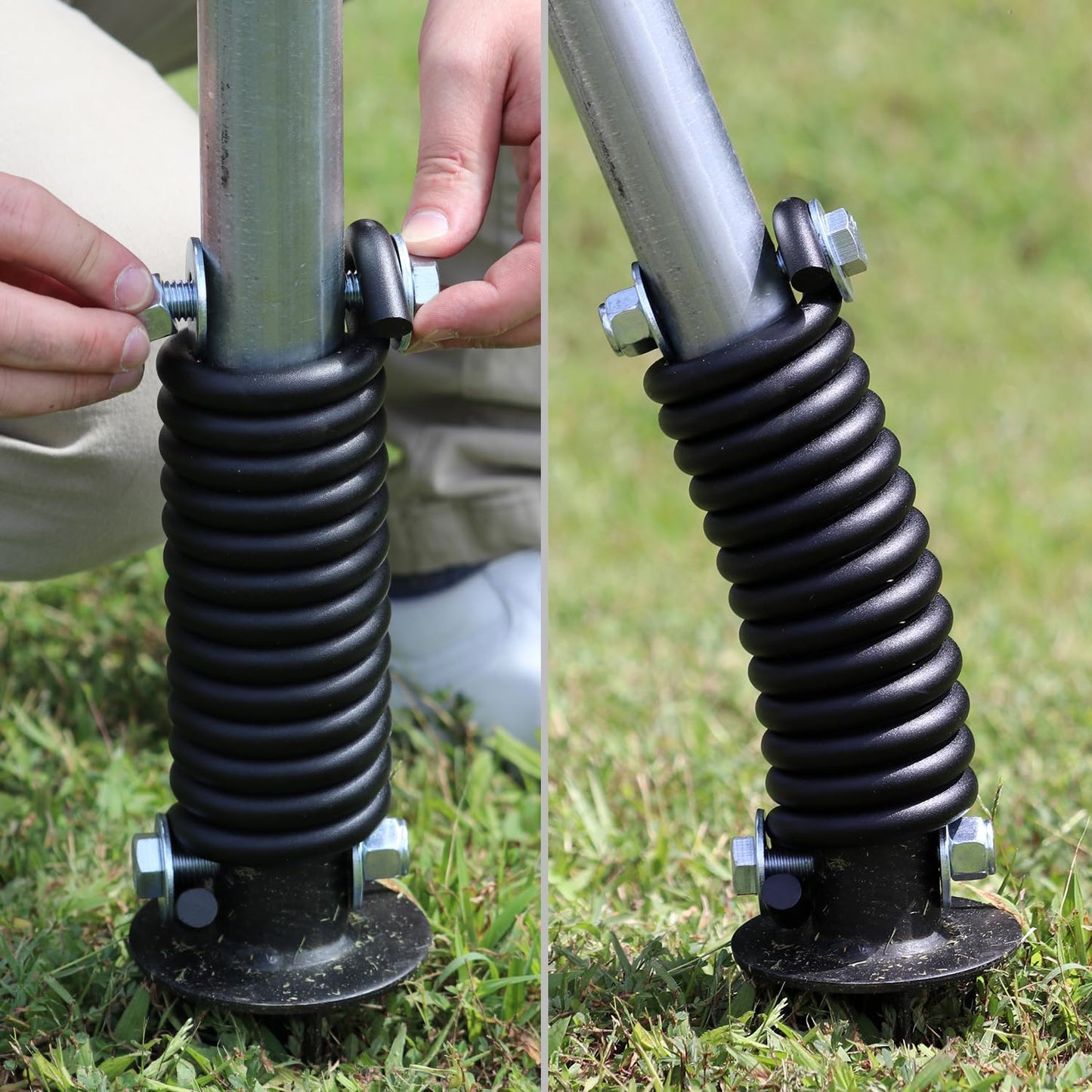 SmartSign 4 feet FlexPost Signpost for Natural Ground - Heavy-Duty Spring Flexible Sign Post, Made in USA
