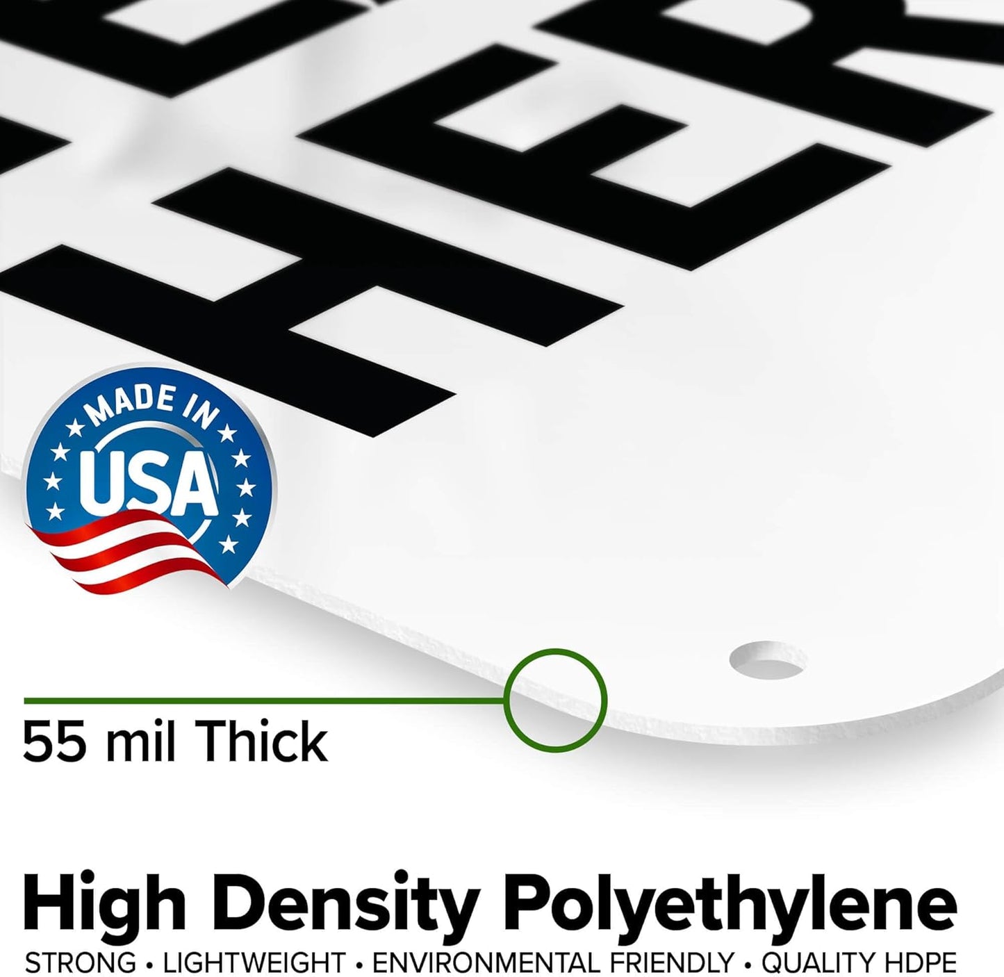 Custom Emergency Sign, OSHA Sign, 12x18 Inches, 55 mil thick HDPE (high density polyethylene), Made in USA by My Sign Center
