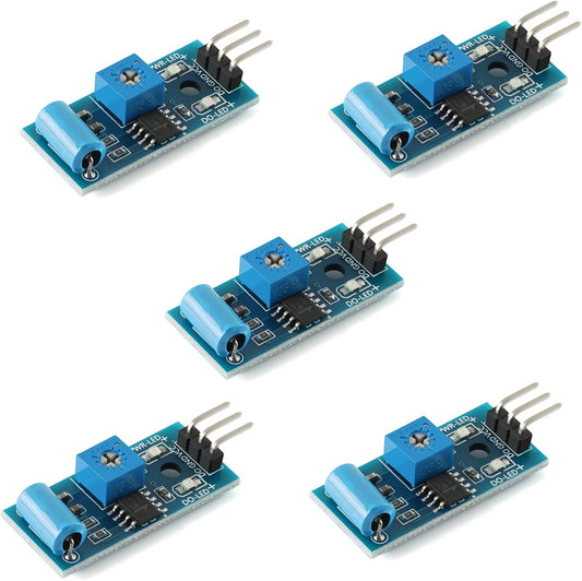 5Pcs SW-420 Vibration Sensor Module Vibration Switch Alarm Sensor Module for Arduino