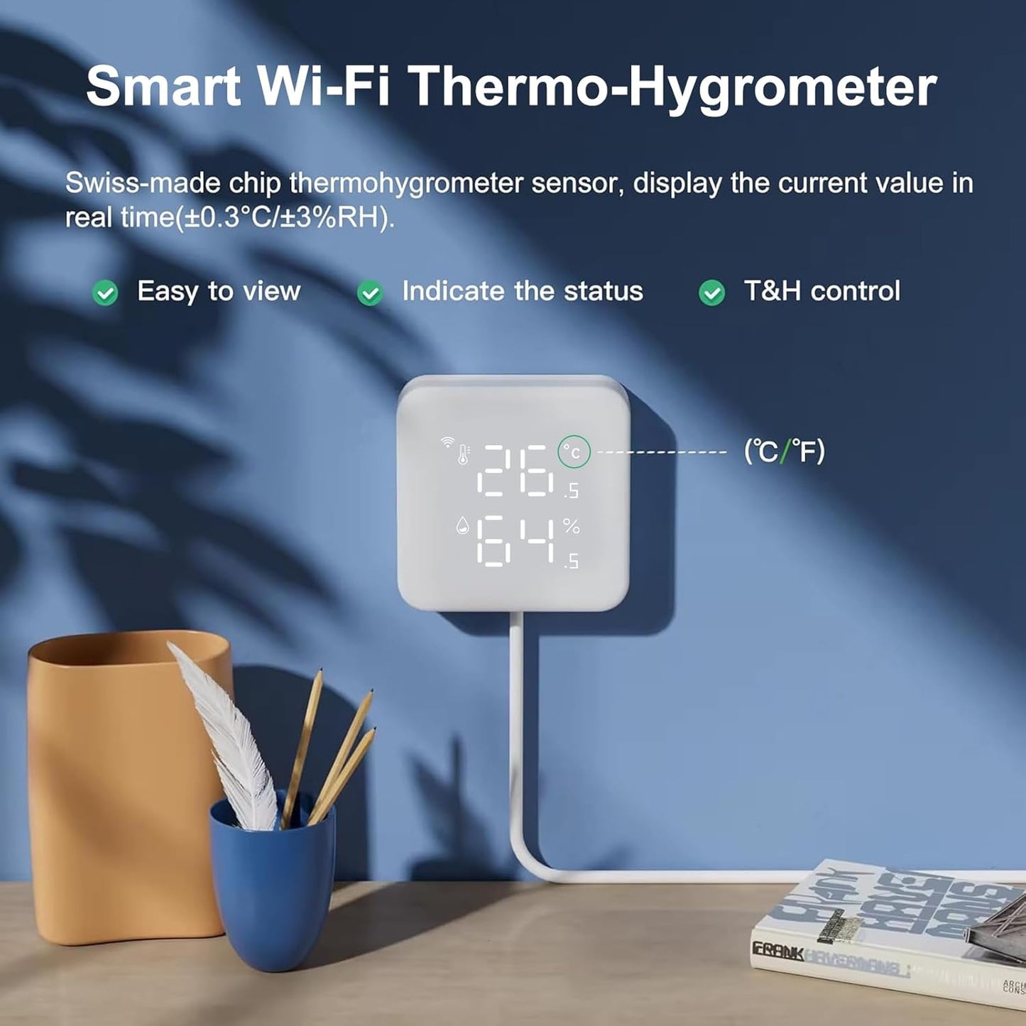 WOOX Smart Air Conditioner Controller, WiFi IR Remote Control for Mini Split, Portable, Window AC & Heat Pumps, Home Automation Controllers, Quick & Easy DIY Installation, Compatible with Alexa/Google