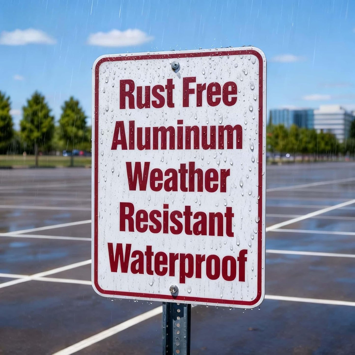 Custom Metal Sign Outdoor, Personalized Metal Signs for Office, Business, Home, 18x14 Inches, Rust Free .040 Aluminum