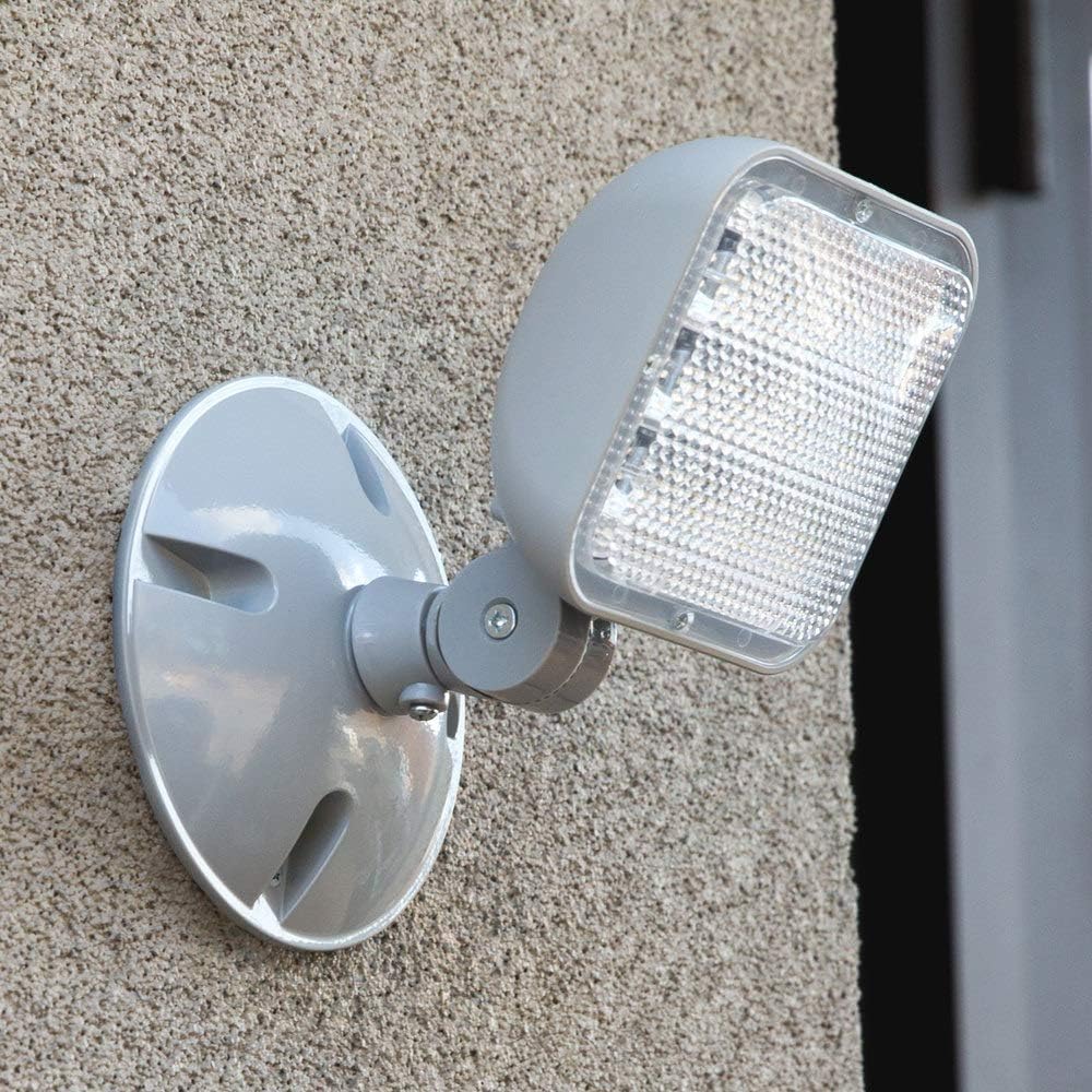 LED ENERGY PLUS Remote Outdoor Emergency Light Head – Single Head LED Lamp, Weatherproof Emergency Exit Lighting – 3.6V OR 9.6V Volts, 1.7 Watts (4 Pack)