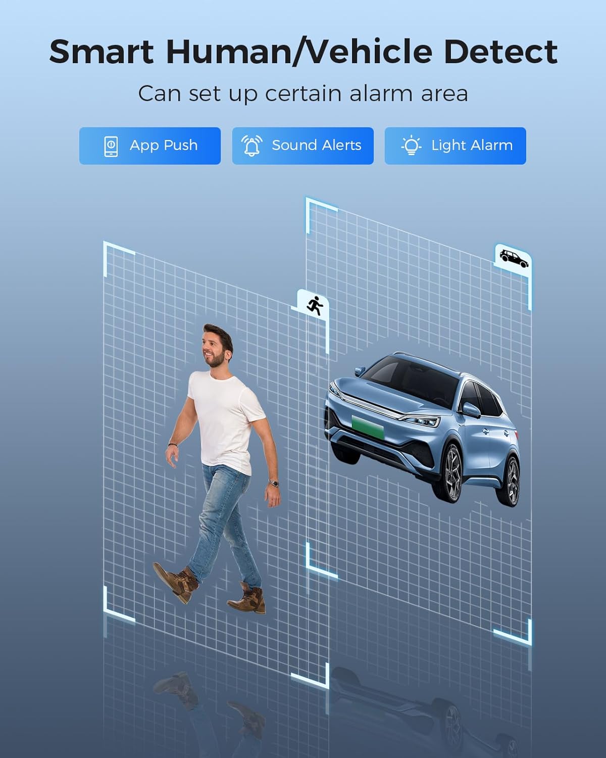 【121°Wide View+4K HD】 Hiseeu 4K Security Camera System, 8 Pcs 8MP PoE Security Camera Outdoor&Indoor, No Monthly Fee, Human Vehicle Detect, Smart Playback, 2TB Hard Drive for Surveillance 7/24 Record