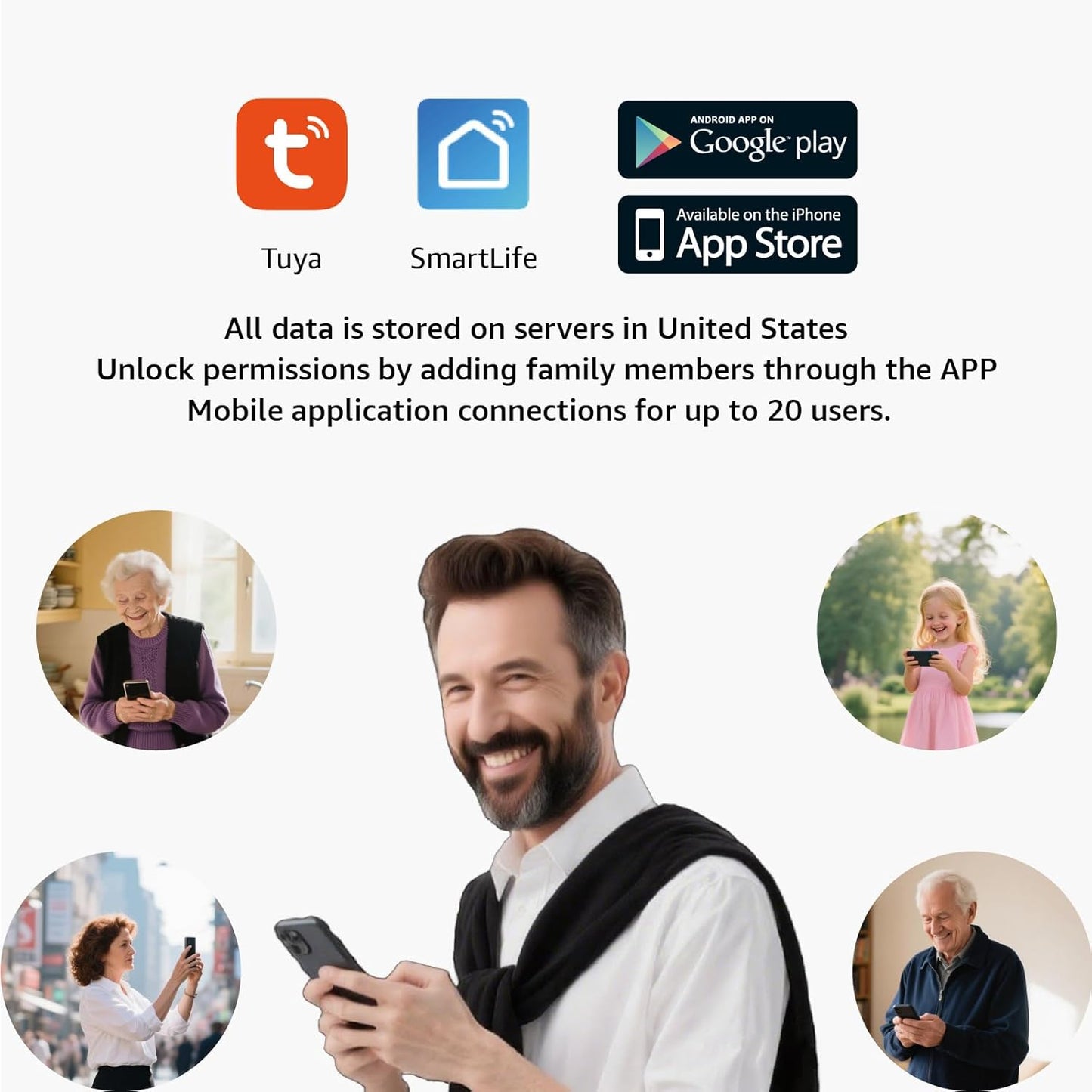 Video Door intercom 2-Wired, doorbell withCamera, Full HD Camera, Door intercomSupports Password, 7" WiFi Monitor andTuya APP, 2-Way Audio, Unlock for HomSecurity System