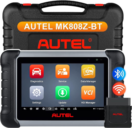 Autel Scanner MaxiCOM MK808Z-BT - Same As MK808BT Pro, Android 11 Bi-Directional Control Scan Tool, Upgraded of MK808BT/MK808/MK808S/MX808, Full Diagnosis, Compatible with BT506/MV108S(Original)