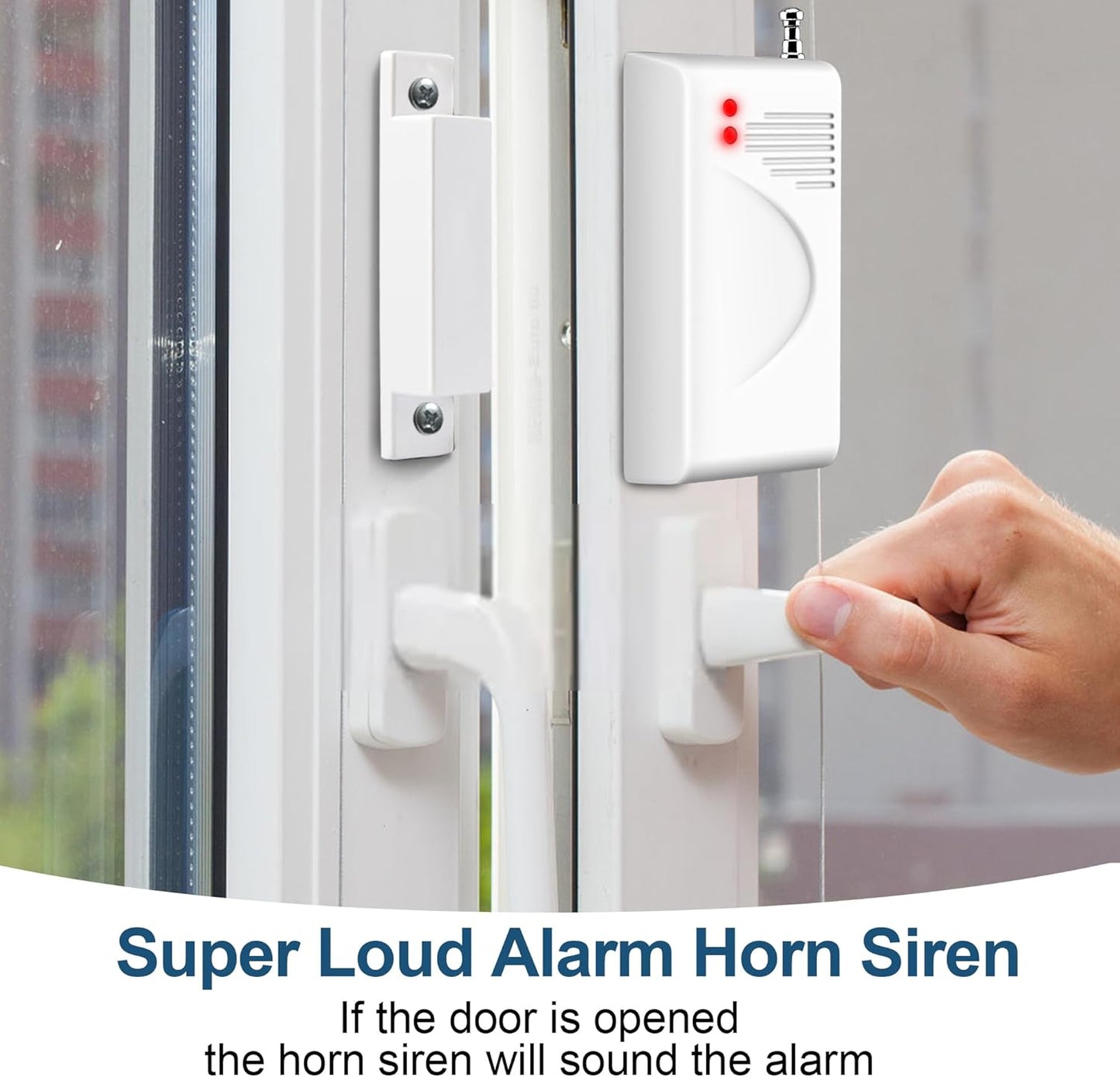 WiFi Alarm Home Security System, Wireless Alarm System with Loud 120dB Motion Sensor Siren, Window Door Alarms Sensor, Remote Control for Shed Garage