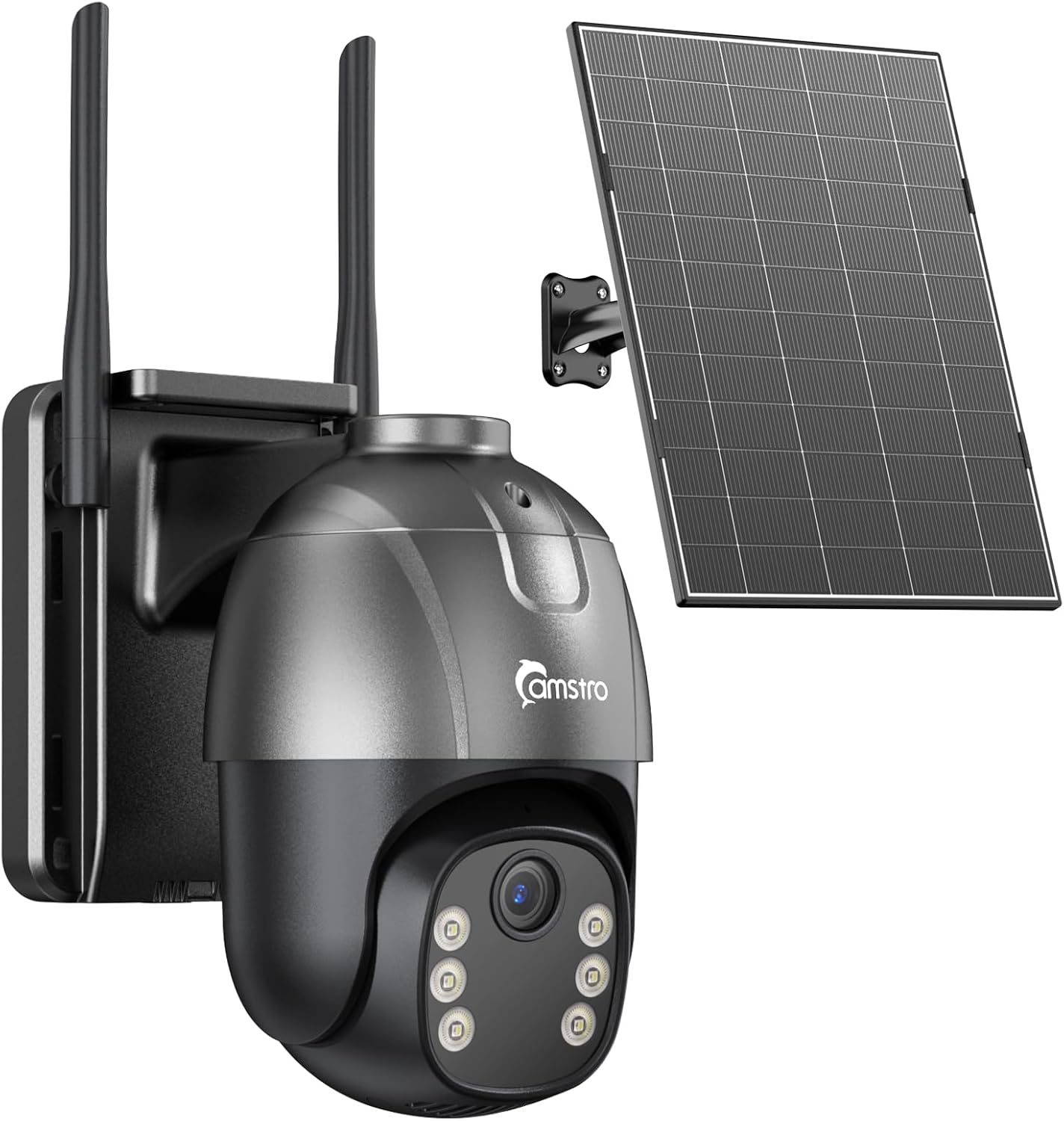 4G LTE Cellular Solar Security Camera Wireless Outdoor,AOV 24/7 Continuous Recording Camera with SIM Card,AI Tracking Detection,32GB Memory SD Card, 360°Pan & Tilt Surveillance, IP66, No WiFi