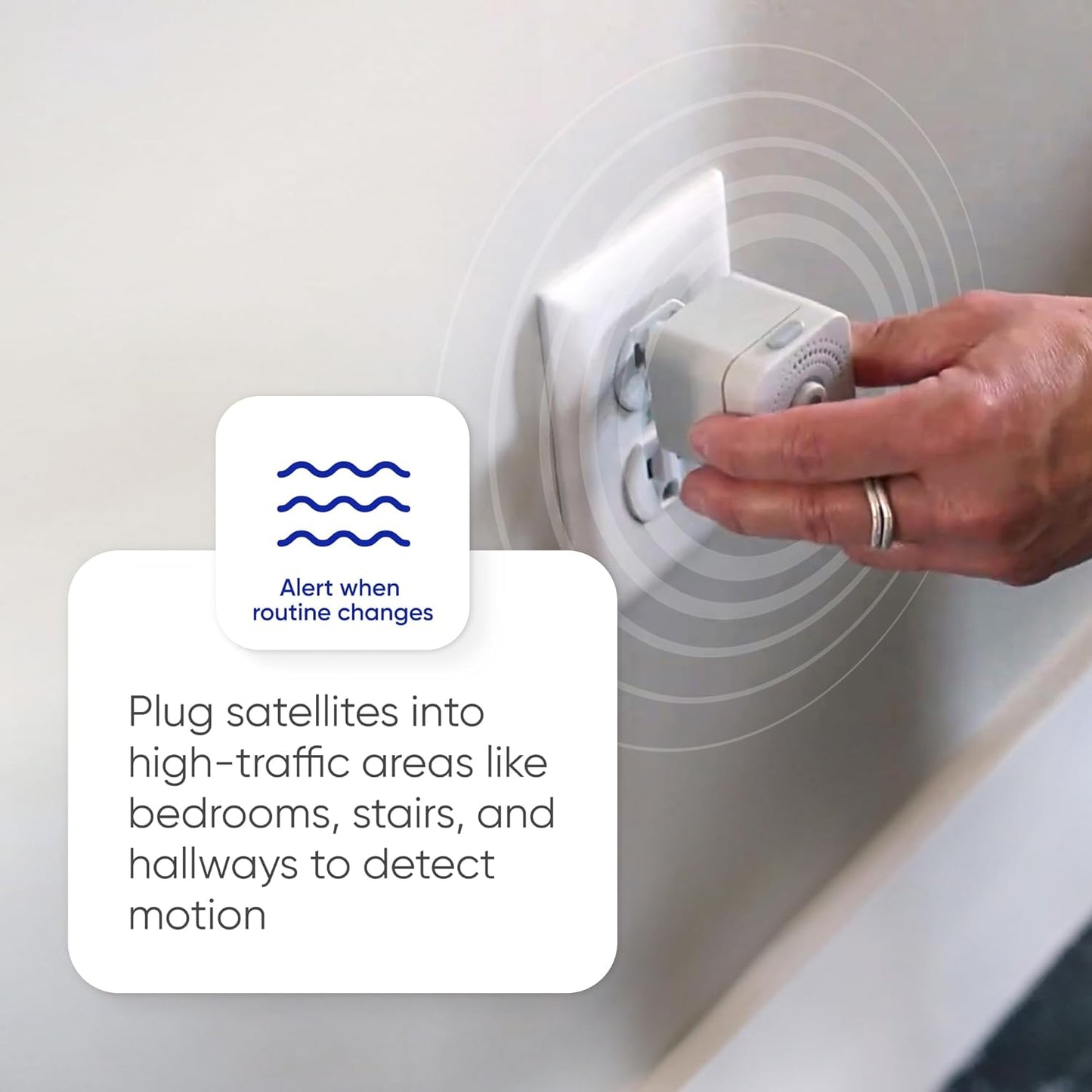 Satellite - Eliminate Dead Zones & Boost Signal - Motion & Light Detector - Works w/Nomo Smart Care System - 1 Pack