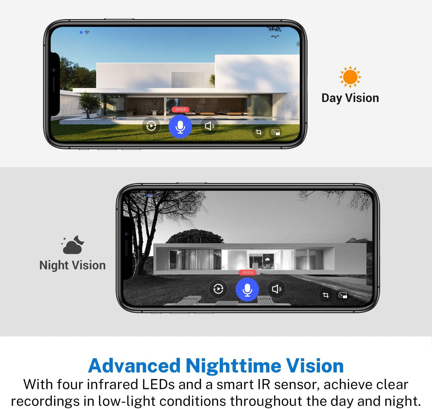 1080p Wireless Doorbell Camera with Receiver, AI Human Detection, 2-Way Audio, Night Vision, Cloud Storage (Sold Separately), Real-Time Alerts, Rechargeable Battery-Powered, 2.4Ghz Wi-Fi