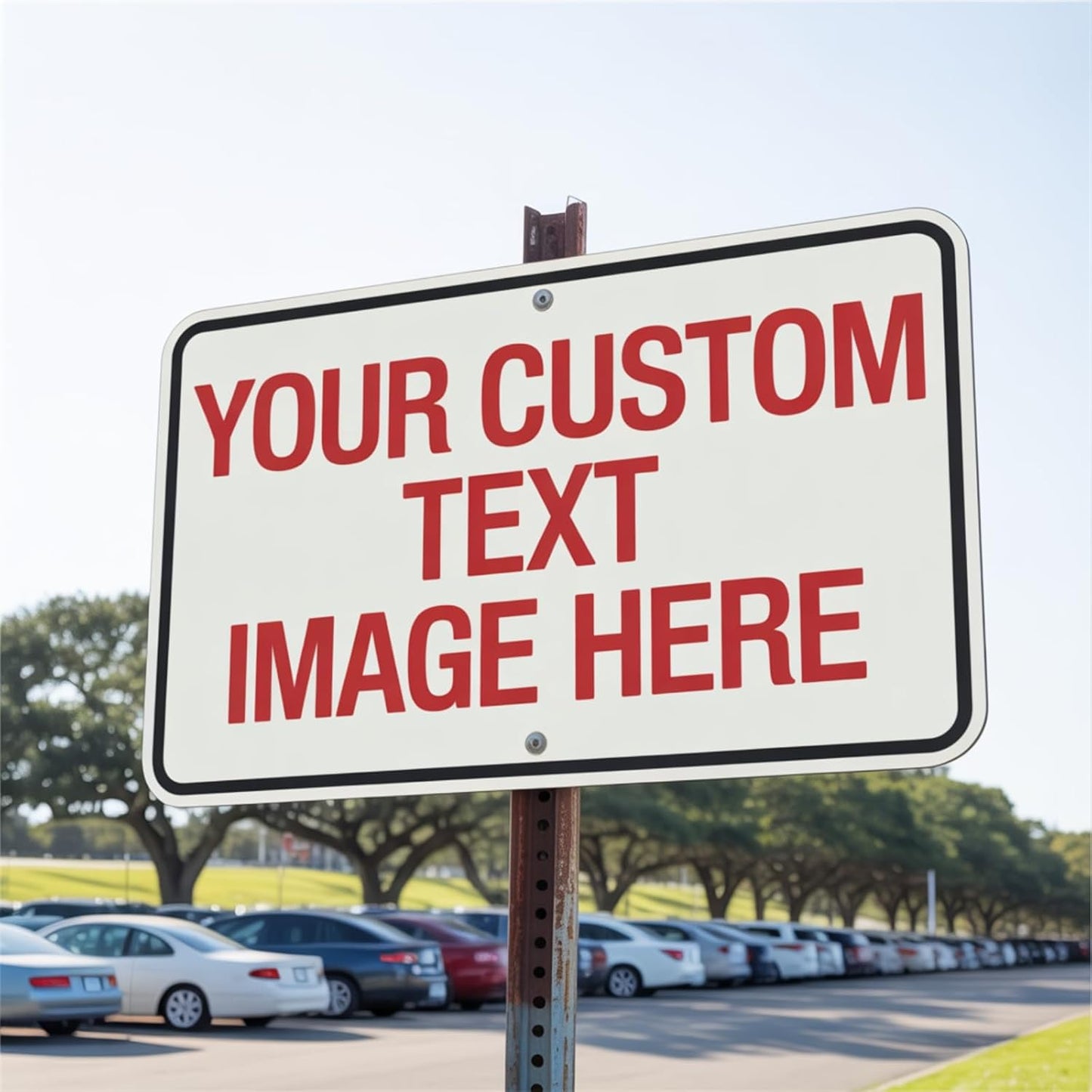 Custom Metal Signs for Business Outdoor, 24x18 Inches Reflective Option, Single/Double-Sided, Personalized Aluminum Signs, Rust-Free