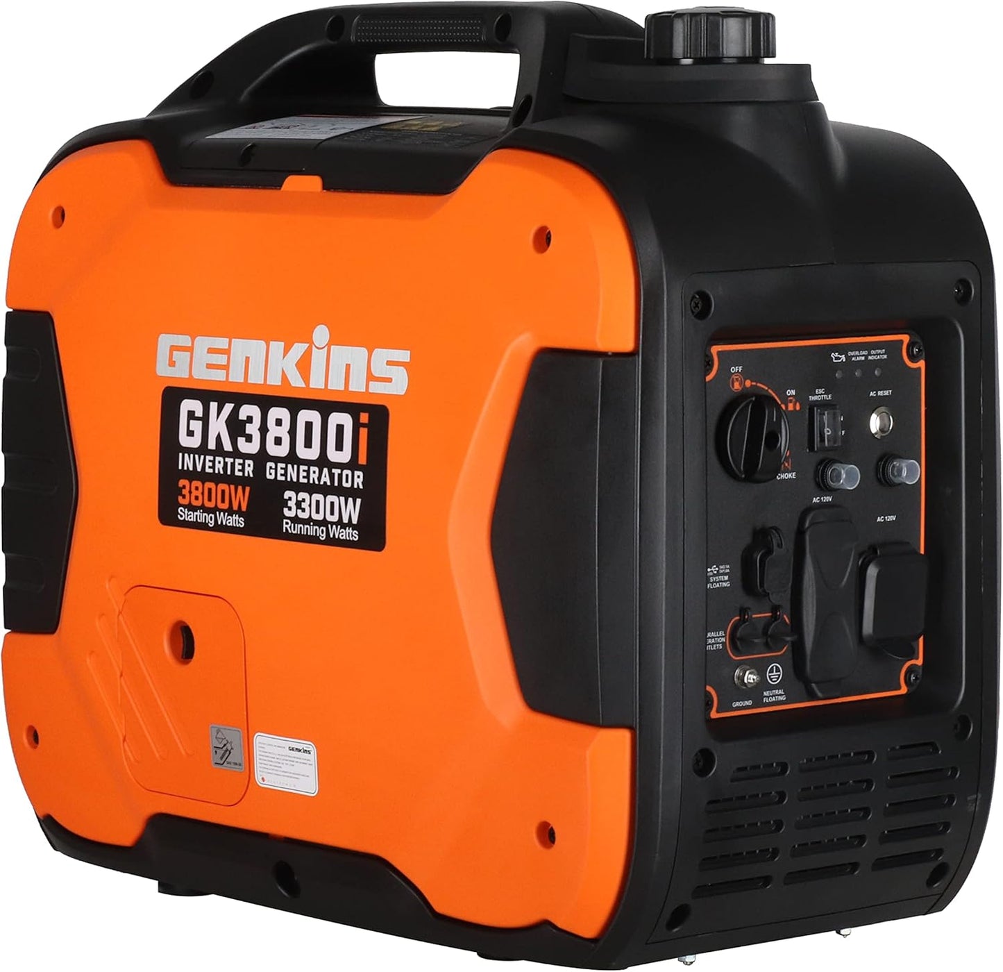 3800 Watt Portable Inverter Generator Ultra Quiet RV Ready Emergency Home Back up Recreation etc Gas Powered EPA Compliant Ship to Puerto Rico