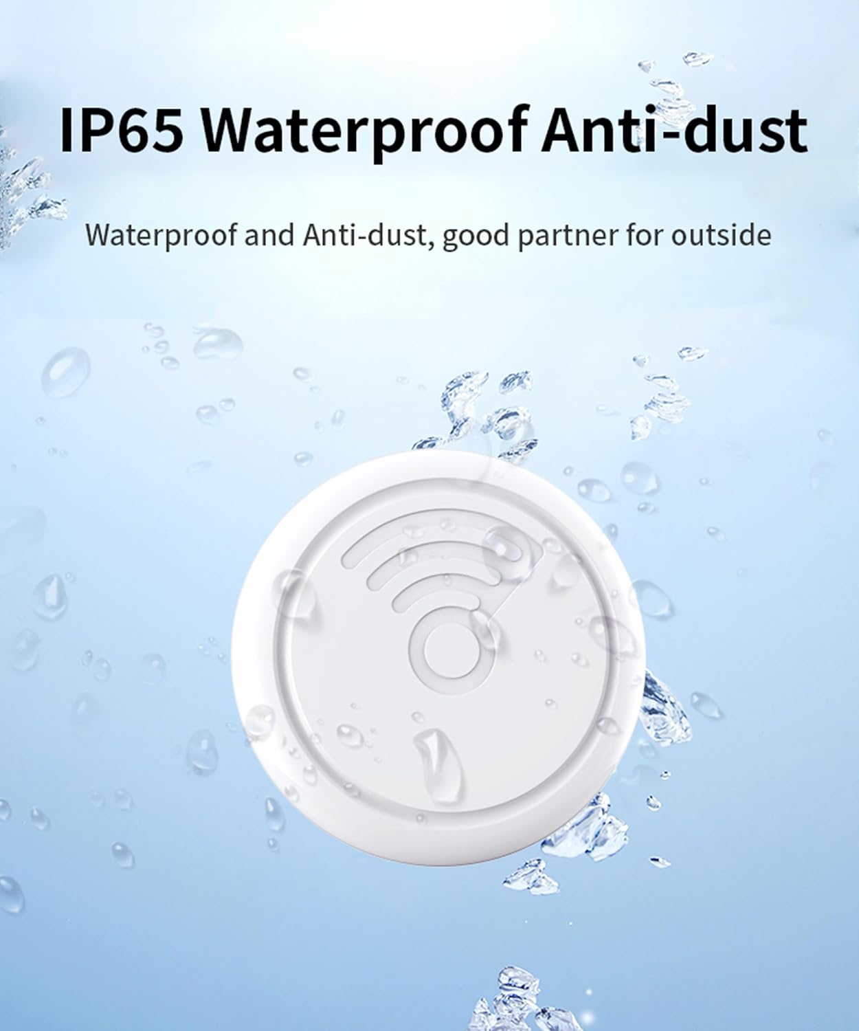 Air Tags-4 Pack: High Capacity Battery | IP65 Waterproof, Smart Tags Works with Apple Find My (iOS only) Bluetooth Tracker Tag Locator for Keys,Luggage,Backpack etc