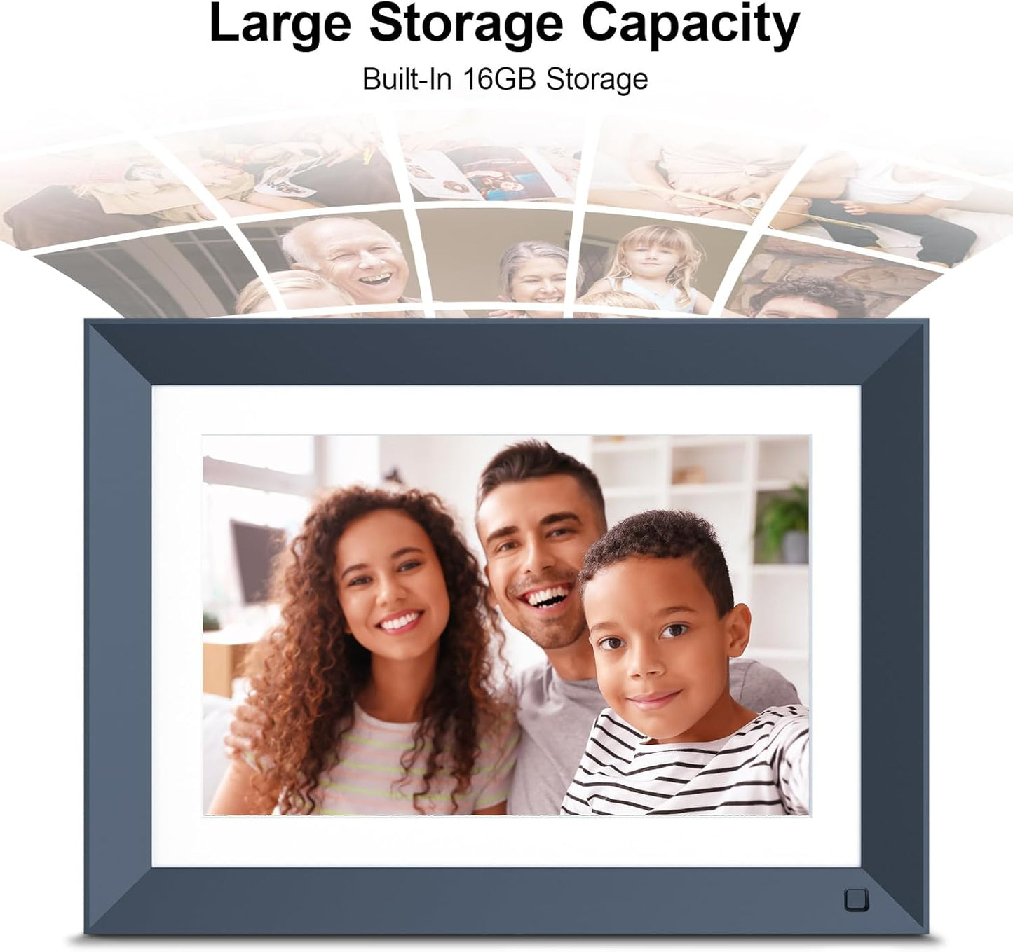 10.1-inch Digital Picture Frame WiFi-Photo-Frame - 16GB Smart Frame, IPS Touch Screen, Auto-Rotate, Slideshow, Load Photo Video from Phone to Digital Frame Via App Email, Free Cloud, Gifts for Mom Dad