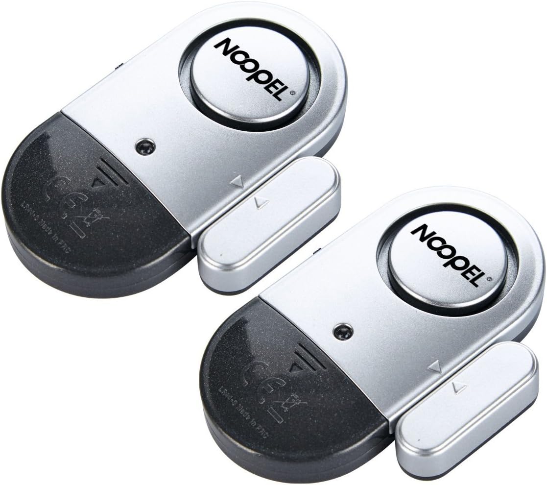 Door Alarms for Kids Safety, 120dB Loud Window Alarms for Home Security, Pool Alarm Door Alarm Sensor for House Hotel Apartment Sheds Caravans, 2 Pack
