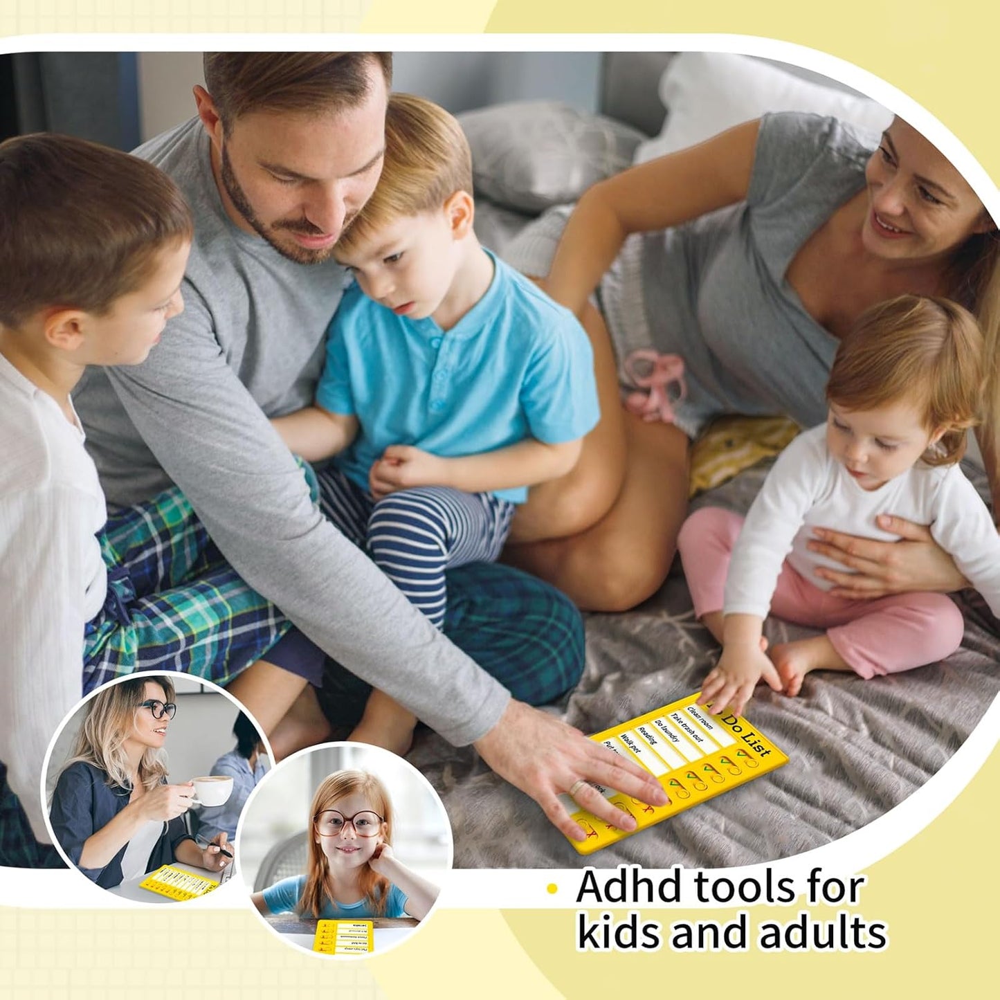 Chore Chart for Kids,To Do List, Daily Routine Chart, and Schedule Board-Checklist and Portable Memo for Efficient Task Management and Planning,Adhd Tools