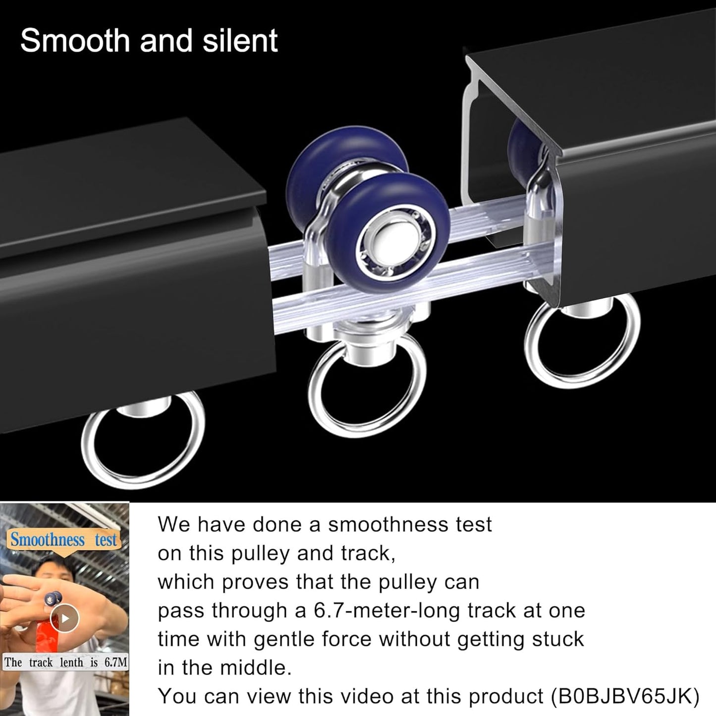 Ceiling Mounted Curtain Track - Rail for Drapes, Room Dividers - Sliding Curtain Rail for Living Room