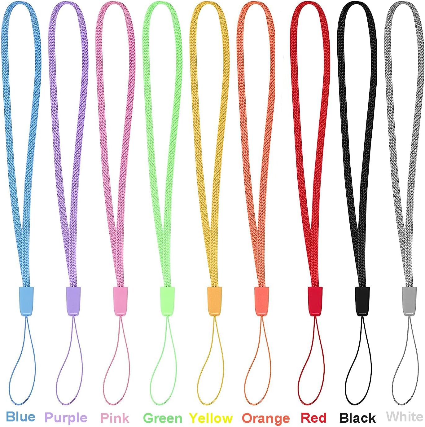 Cellphone Remote Shutter for Smartphones and Tablets (Colorful-9-pack), AOQIYUE Wireless Camera Remote Control Compatible with iPhone/Android Cellphone Wrist Strap Included