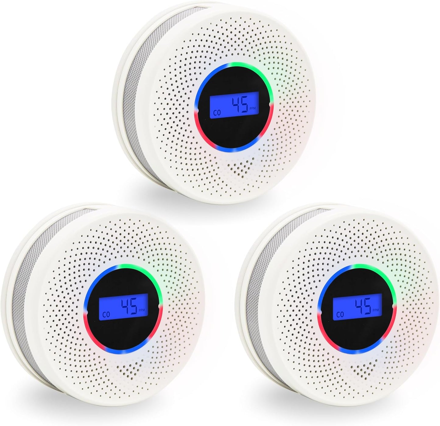 Kesy Upgraded Smoke and Carbon Monoxide Detector 10-Year Lifespan, Dual Sensor Smoke Alarm & Carbon Monoxide Detector (3 Pack)
