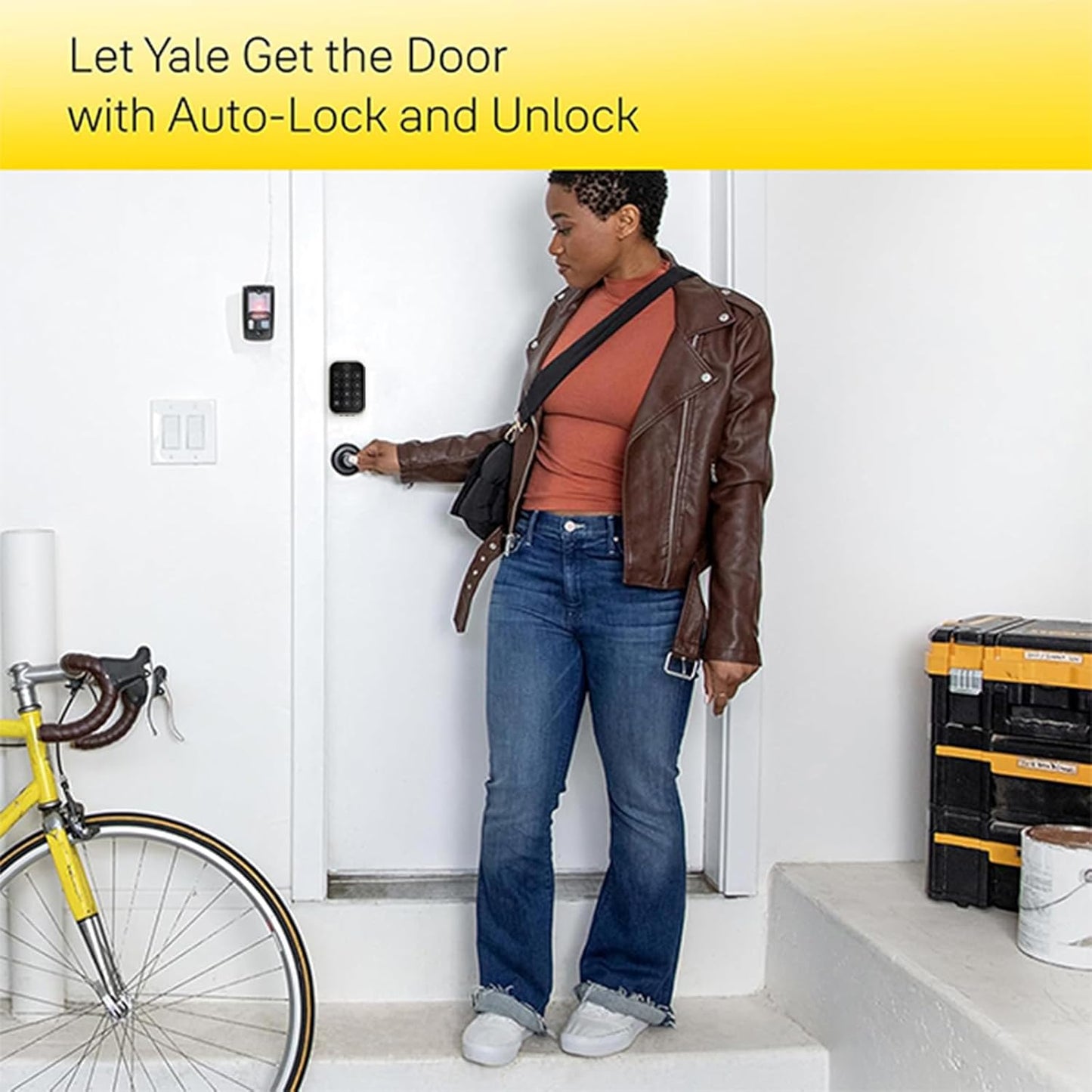 Yale Home Assure Lock 2 Deadbolt, Satin Nickel Keyless Entry Door Lock with Digital Touchscreen Keypad and Bluetooth Connectivity (No Wi-Fi), ‎ ‎YRD450-BLE-619