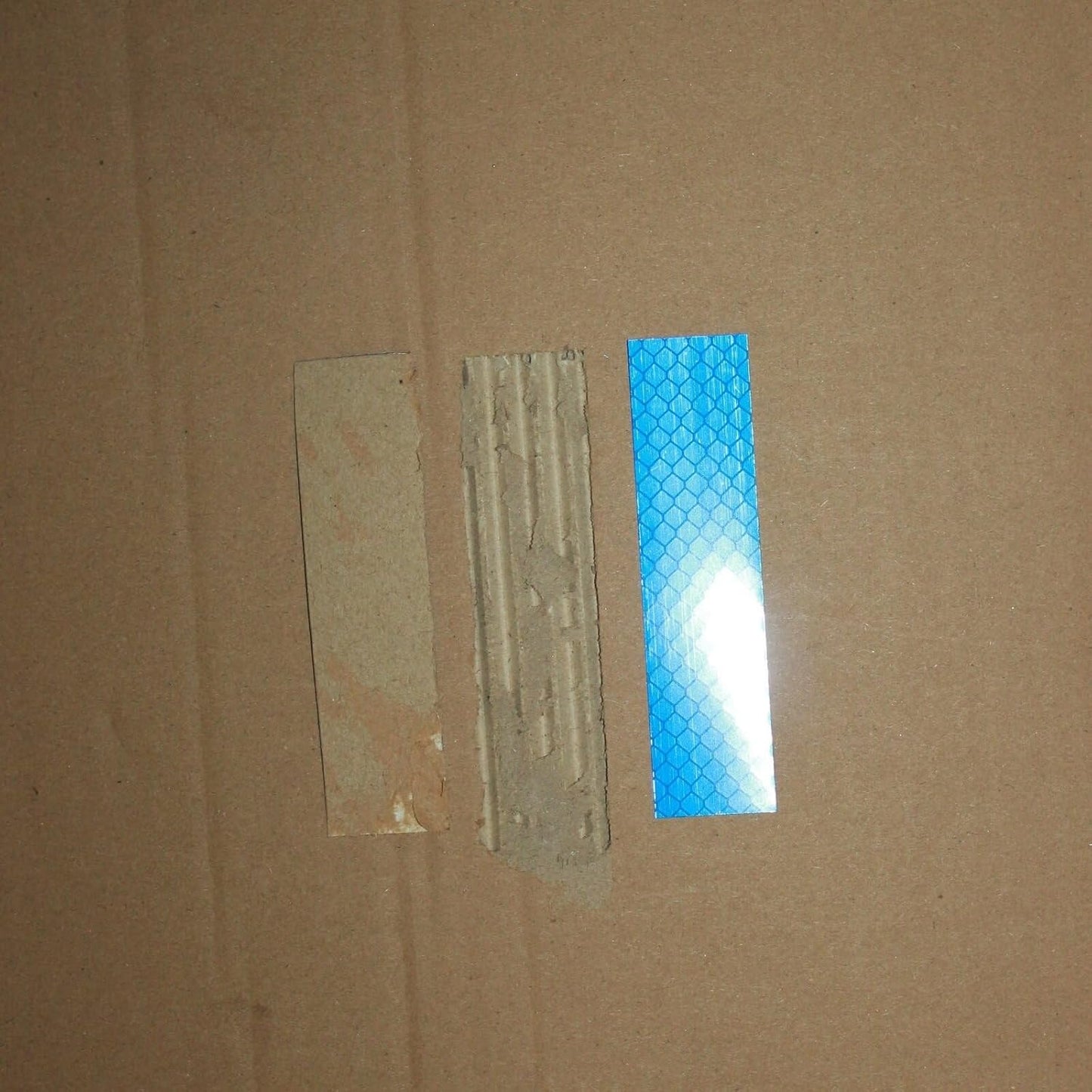 Non Fading Blue Reflective Stickers 1 inch X 4 inch, Outdoor Waterproof High Visibility Warning Safety Adhesive Reflector Tape (20 Pcs)