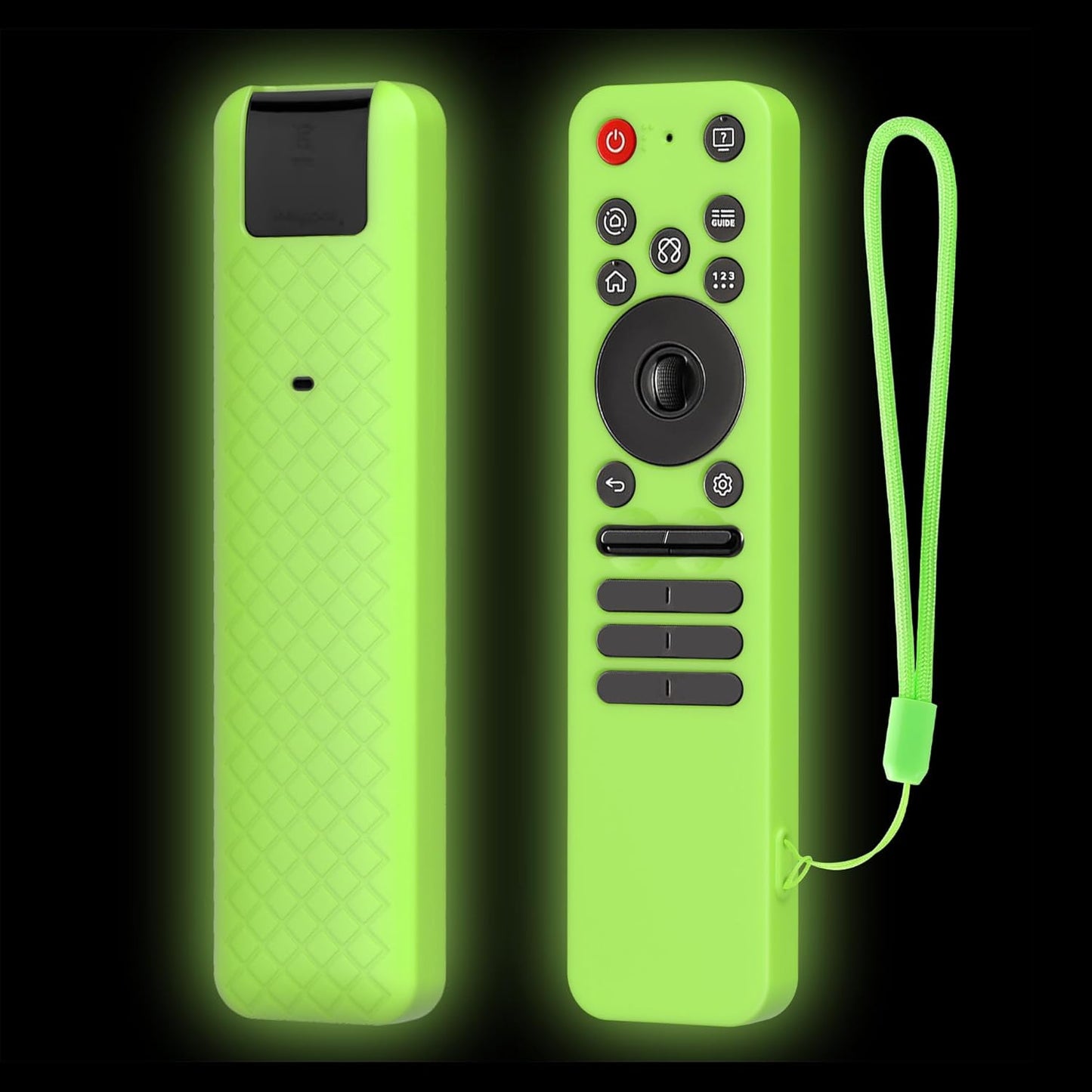 LEFXMOPHY Case for LG MR25GA Remote Compatible with 2025 LG OLED Smart TV C5 B5 G5 M5 Series Remote, Silicone Cover Glow in Dark - Lime Green