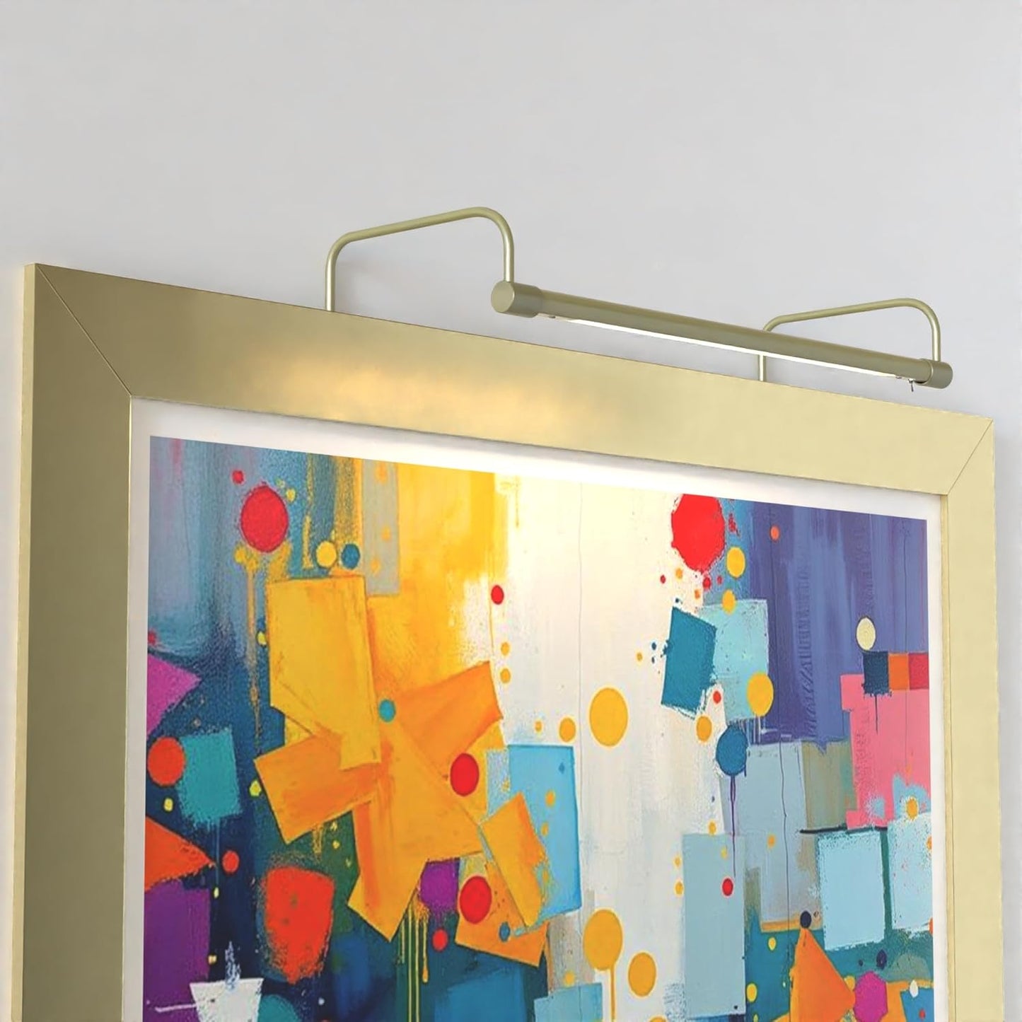 Cocoweb 21 Inch Tru-Slim Antique Brass Picture Light - LED, 2700K, Adjustable Arm, Plug-in, Toggle Switch, Sleek and Compact Design