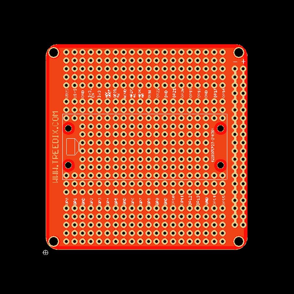 Treeidx 3pcs Expansion Board Breadboard Gold Plated Finish Proto Board PCB Compatible with Raspberry PI PICO