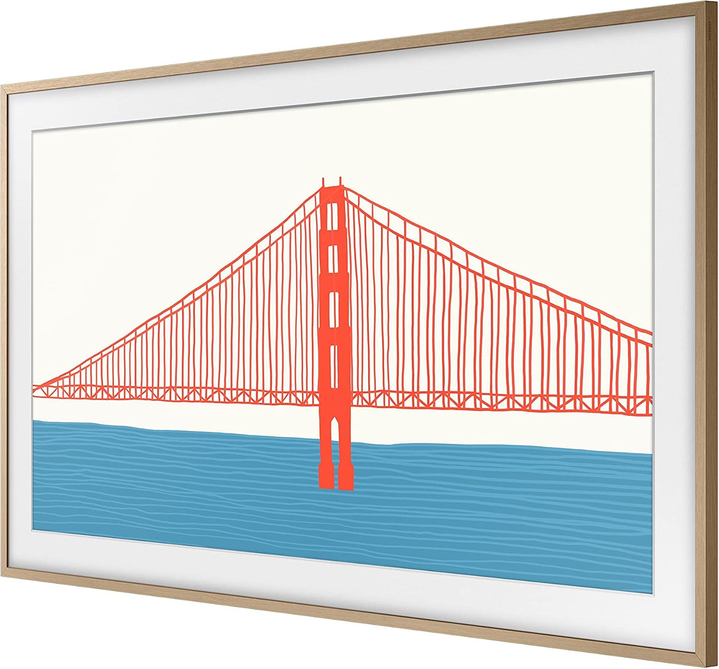 Samsung 50-inch The Frame Customizable Bezel, Modern Teak (VG-SCFA50TKBZA, 2021 Model)