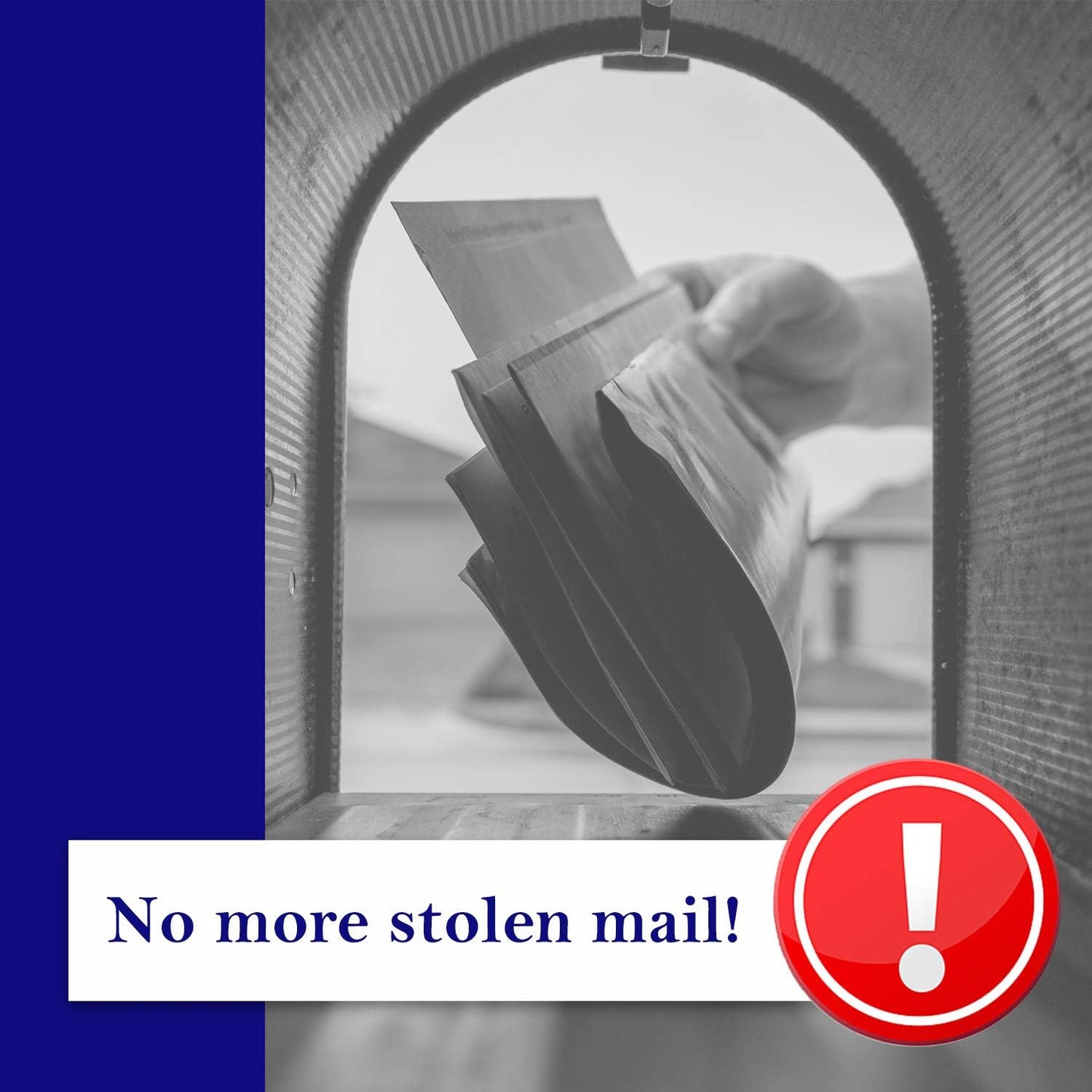 Mail Chime Mailbox Alarm for Delivered Mail Notification System, Smart Mailbox Sensor Alert Wireless Transmitter & Receiver, Up to 350 Feet, Easy to Install, Battery-Operated, 1 Set