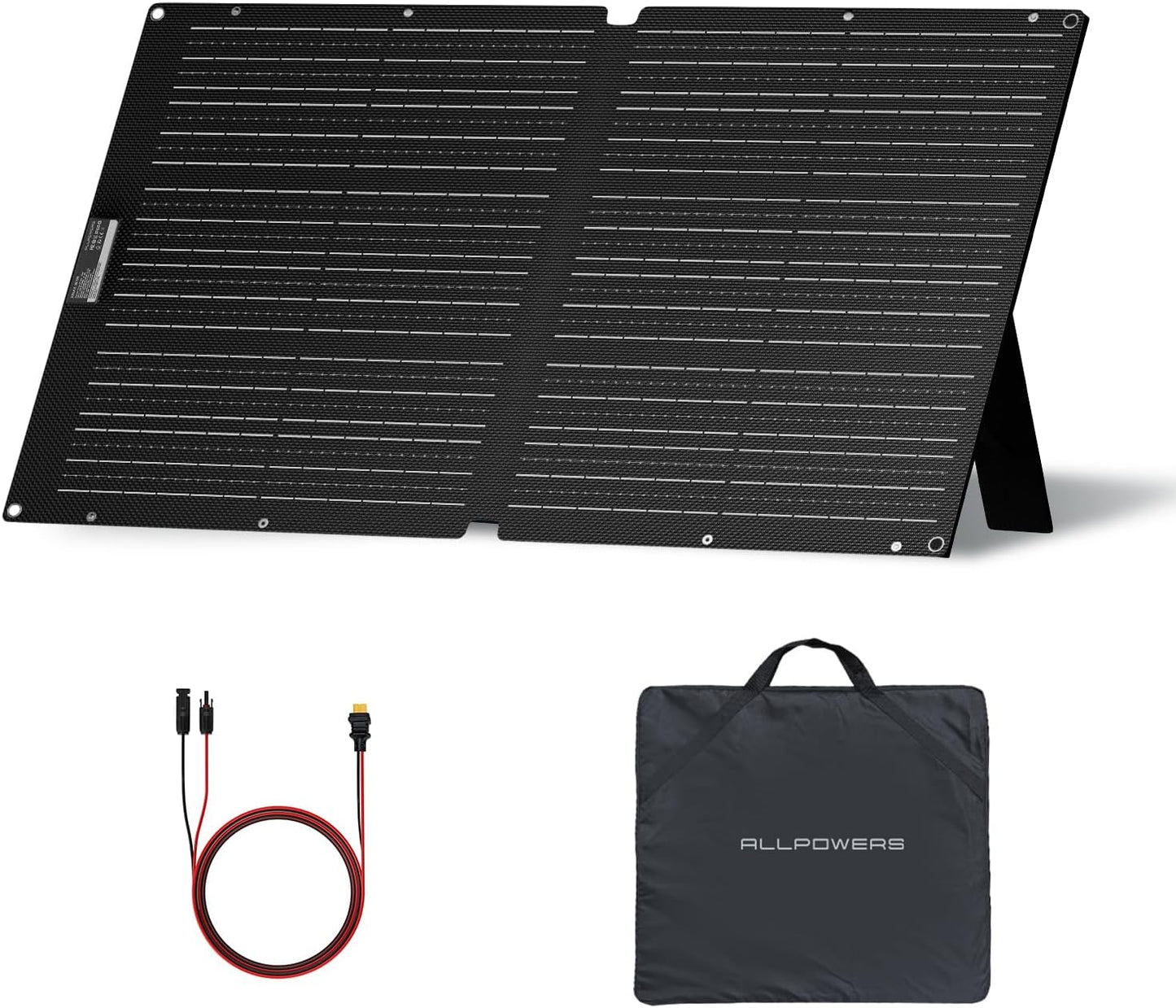 ALLPOWERS SOLAX SE100 100W Portable Solar Panel,High-Efficiency 23%-25% Monocrystalline Folding Solar Charger for Solar Generator,Camping&RV,12V/24V Compatible,IP68 Waterproof