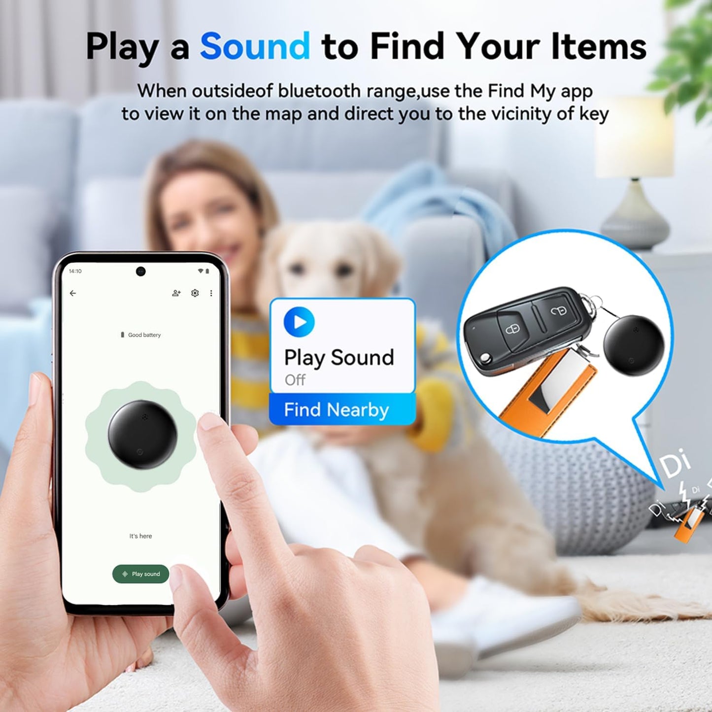 Bluetooth Smart Tags for Android,Air Tracker Tags-4 Pack Android,Keys Finder,Item Locator Works with Google Find Hub App(Android only),Android Tracker Tag for Keys,Luggages