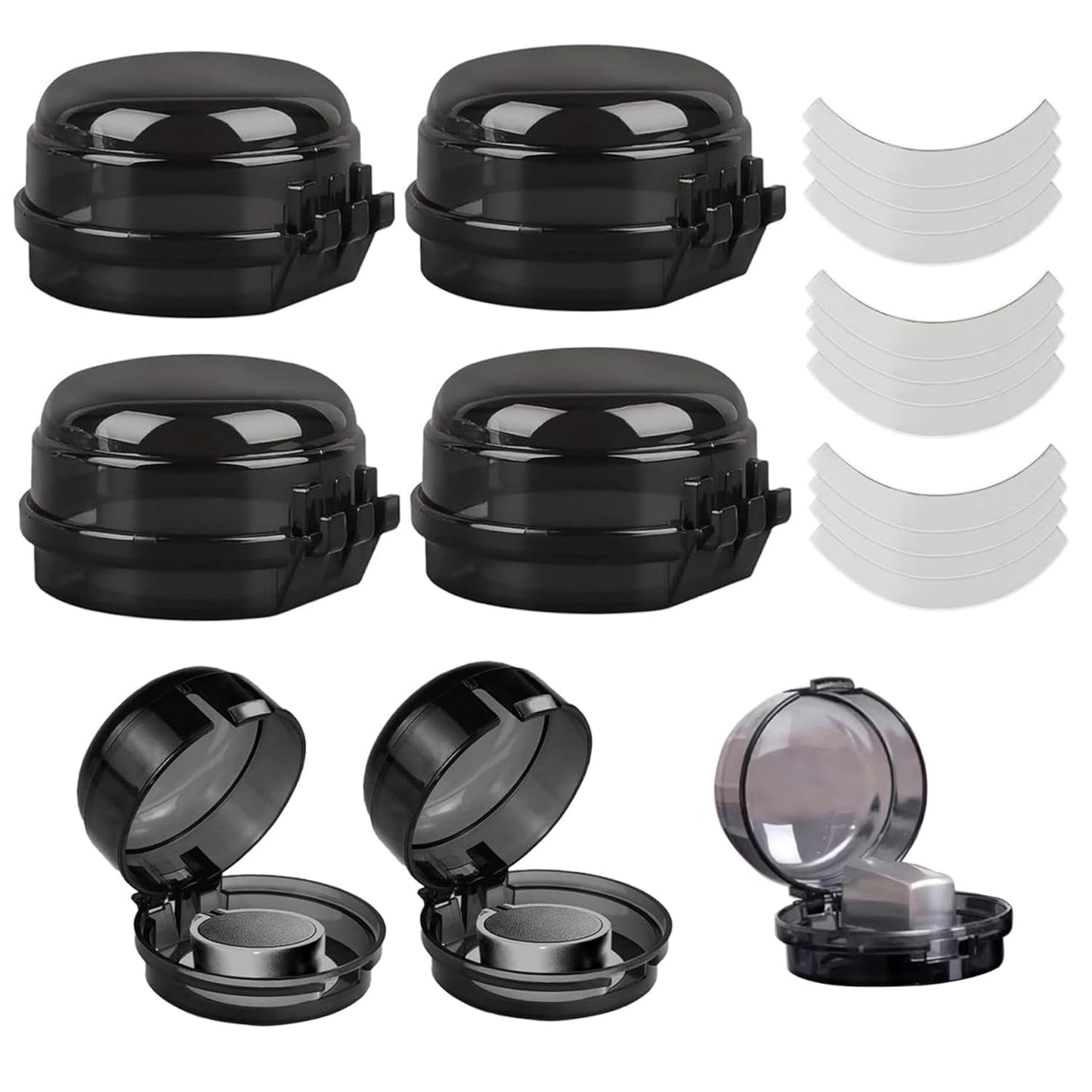 Stove Knob Safety Covers, 6PCS Gas Stove Knob Locks, Heat-Resistant Covers, Easy to Install Oven for Child Safety