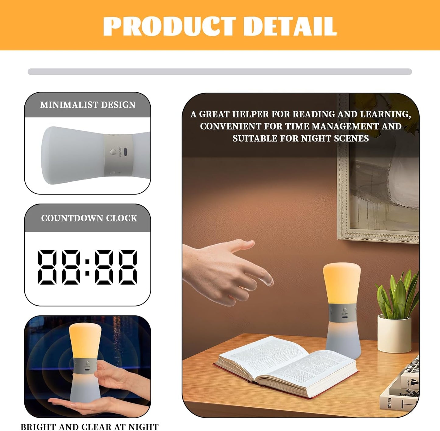 LED Adjustable Meditation Timer Hourglass with 1-99 Minutes preset | Pomodoro Technology Visual Hourglass and Productivity Silence Kids/Adult Time Management Tool | ADHD Dining Table Timer and Focus