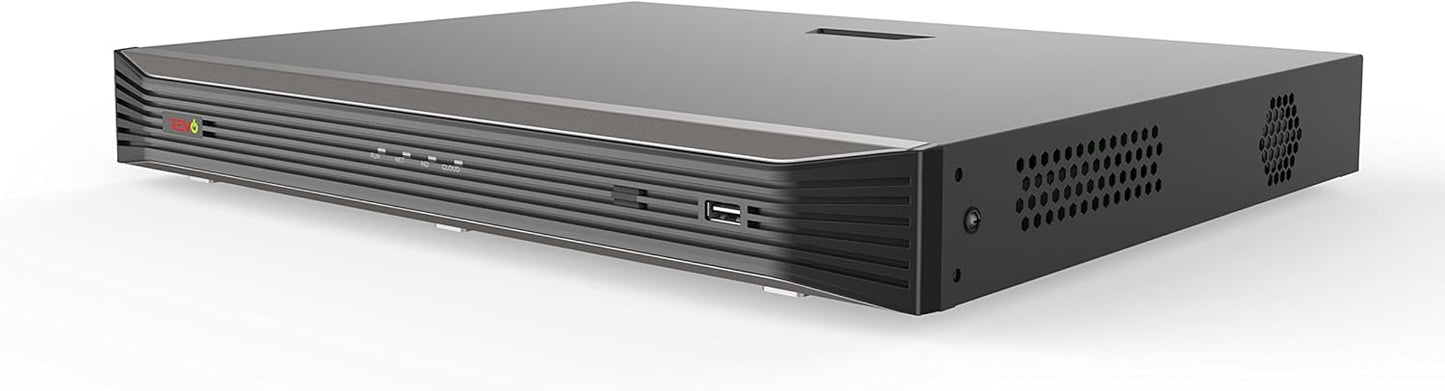 Revo Ultra Blue Series 16CH 4K POE H.265 NVR, 4TB & 8X 2K (4 Megapixel) Indoor/Outdoor IR Cameras with Built-in Mic – Remote Access Via Pc, Mac & Phone (No Monthly Fee)