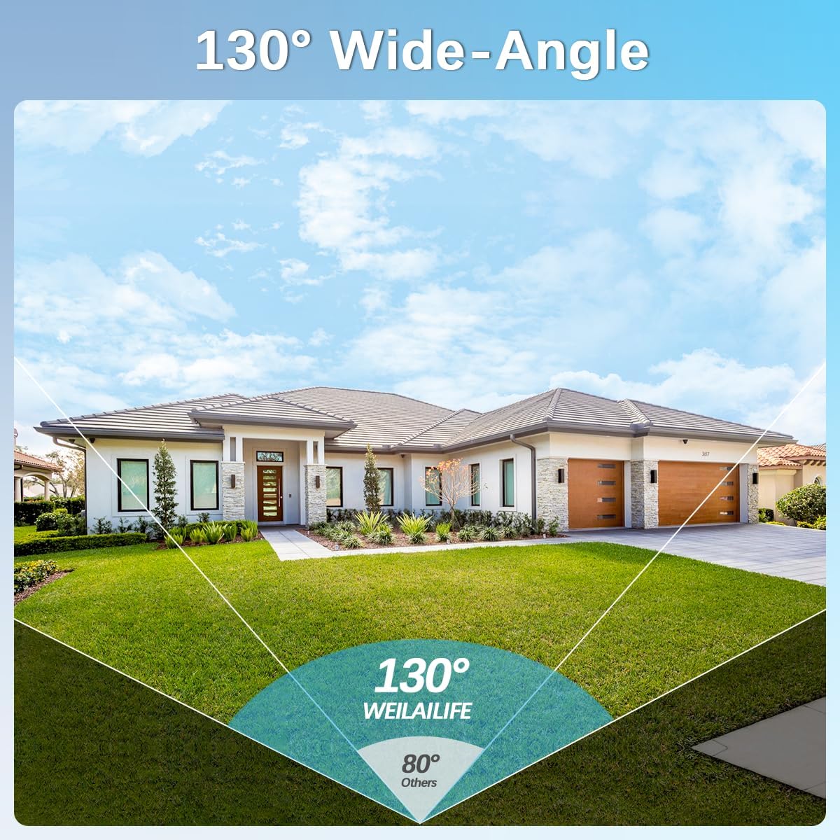 【2-Way Audio & 90 Days Storage】 Wireless Security Camera System, Wireless Cameras for Home Security, Outdoor WiFi Video Surveillance Systems
