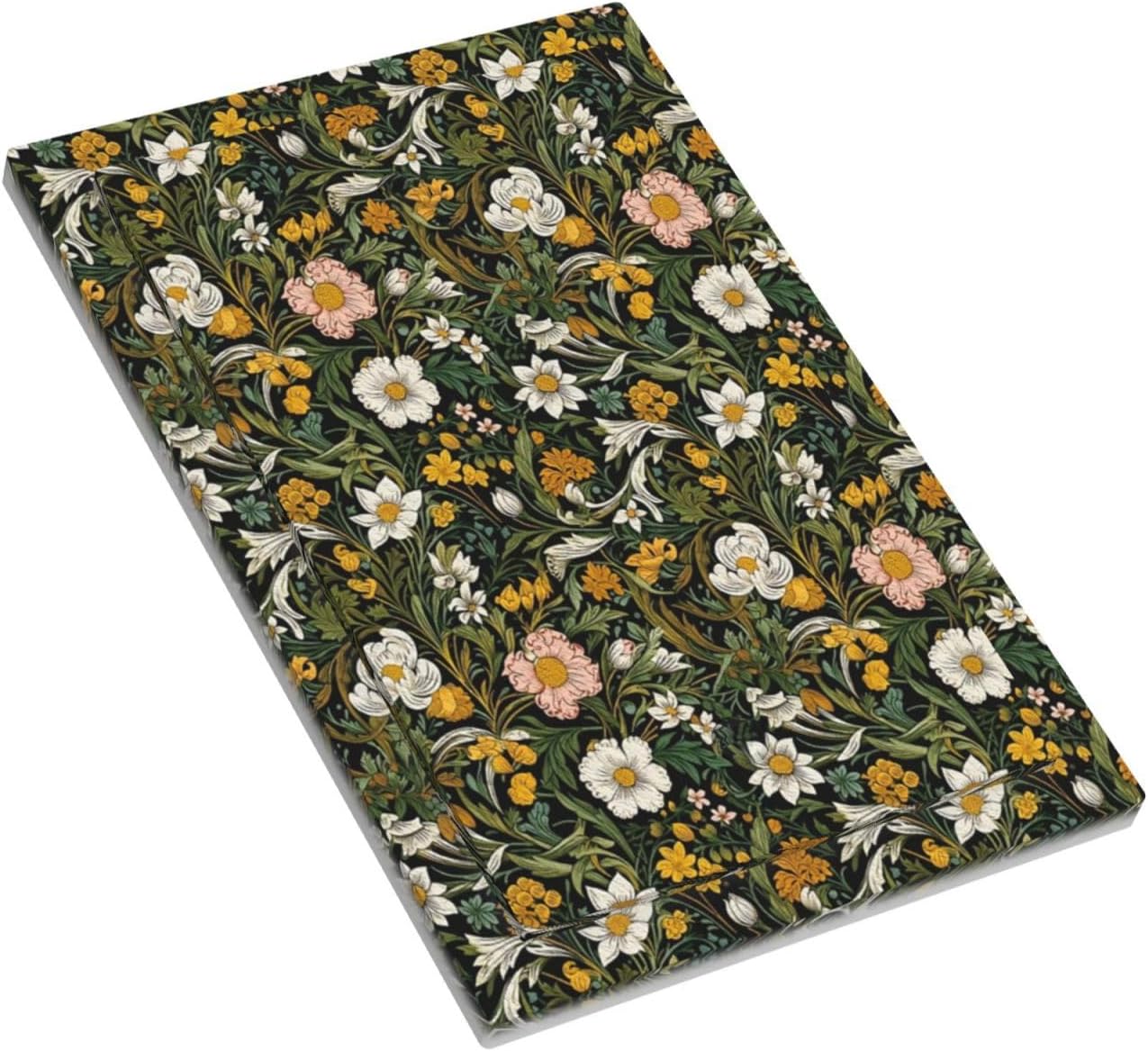 Decorative Light Switch Plate Covers Rustic Green Leaf White Daisy Yellow Floral 1 Gang No Device Single Blank Outlet Covers Wall Plate Light Switch Cover Plate for Bedroom Home Decor