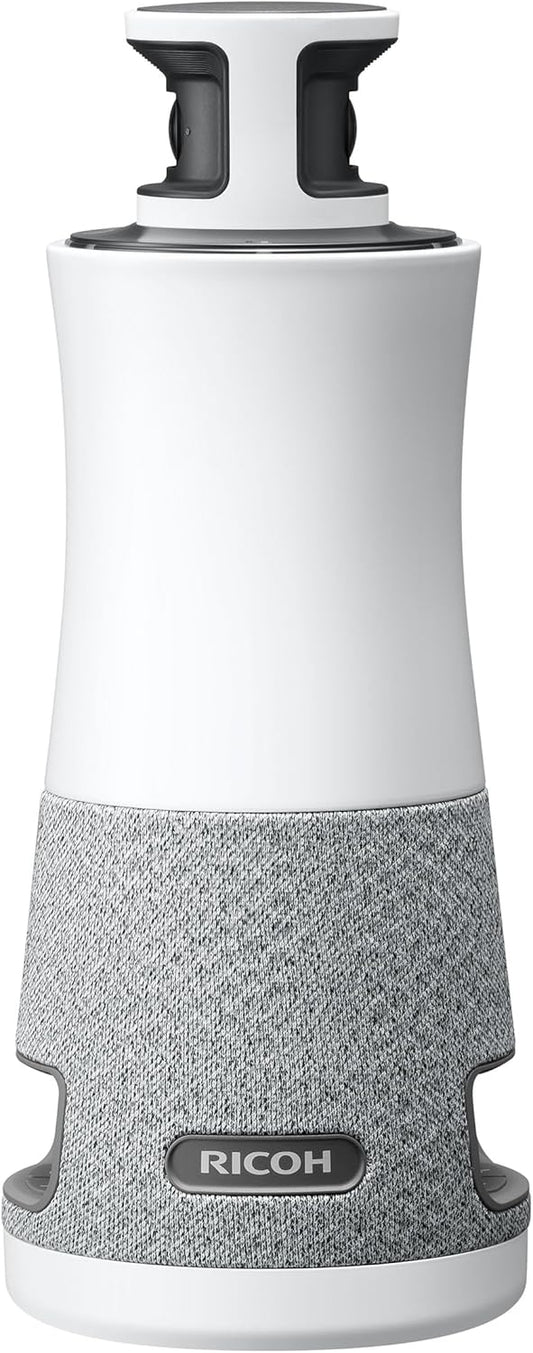 RICOH Meeting 360-360° Conference Room Camera - AI-Powered - Active Speaker Focus - USB-C Bus Powered - Zoom Certified - Works with Microsoft Teams, Google Meet, Cisco Webex