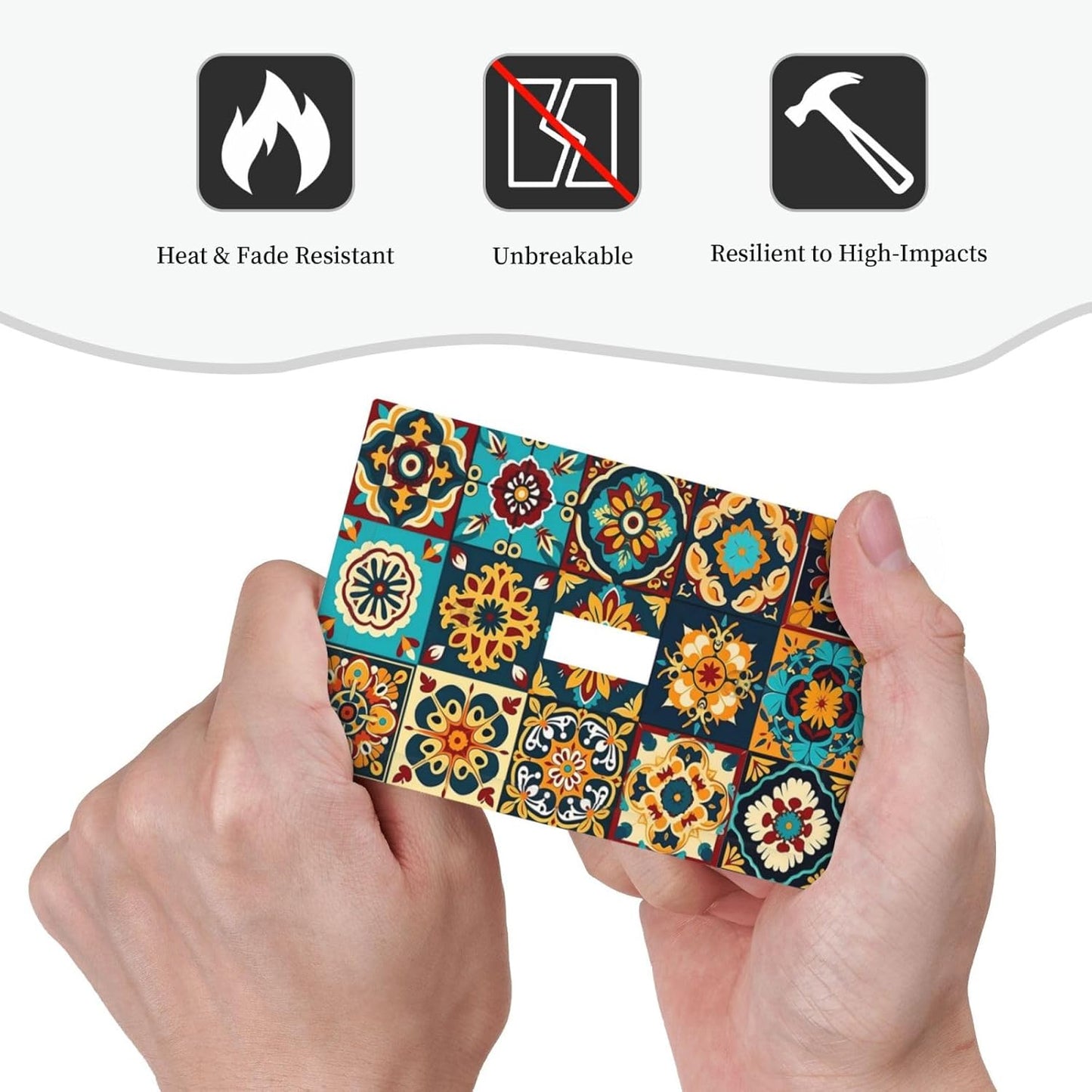 Mexican Talavera Ceramic Tile Moroccan Boho Decorative Light Switch Cover 1 Gang Single Toggle Device Electrical Faceplate Switchplates Decorator Outlet Wall Plate for Bathroom Kitchen Decor
