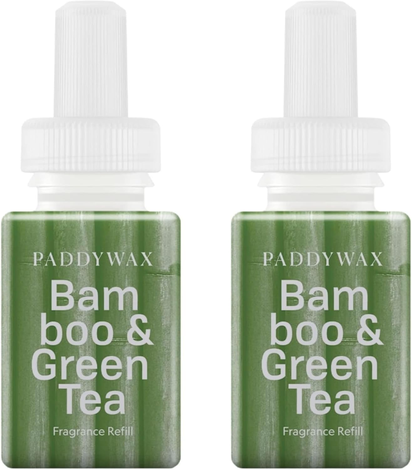 Pura & Paddywax Home Scent Refill - Smart Air Diffuser - Up to 120-Hours of Luxury Fragrance per Refill - Home Essential - Clean & Safe Diffuser Fragrance - 2 Pack, Bamboo & Green Tea