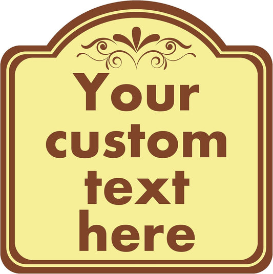Custom Sign, Custom Indoor/Outdoor Decorative Sign，Aluminum Weatherproof Metal Sign Multiple Sizes, Customize for Office, Business, Workplace, office, Home, Delivery Signs