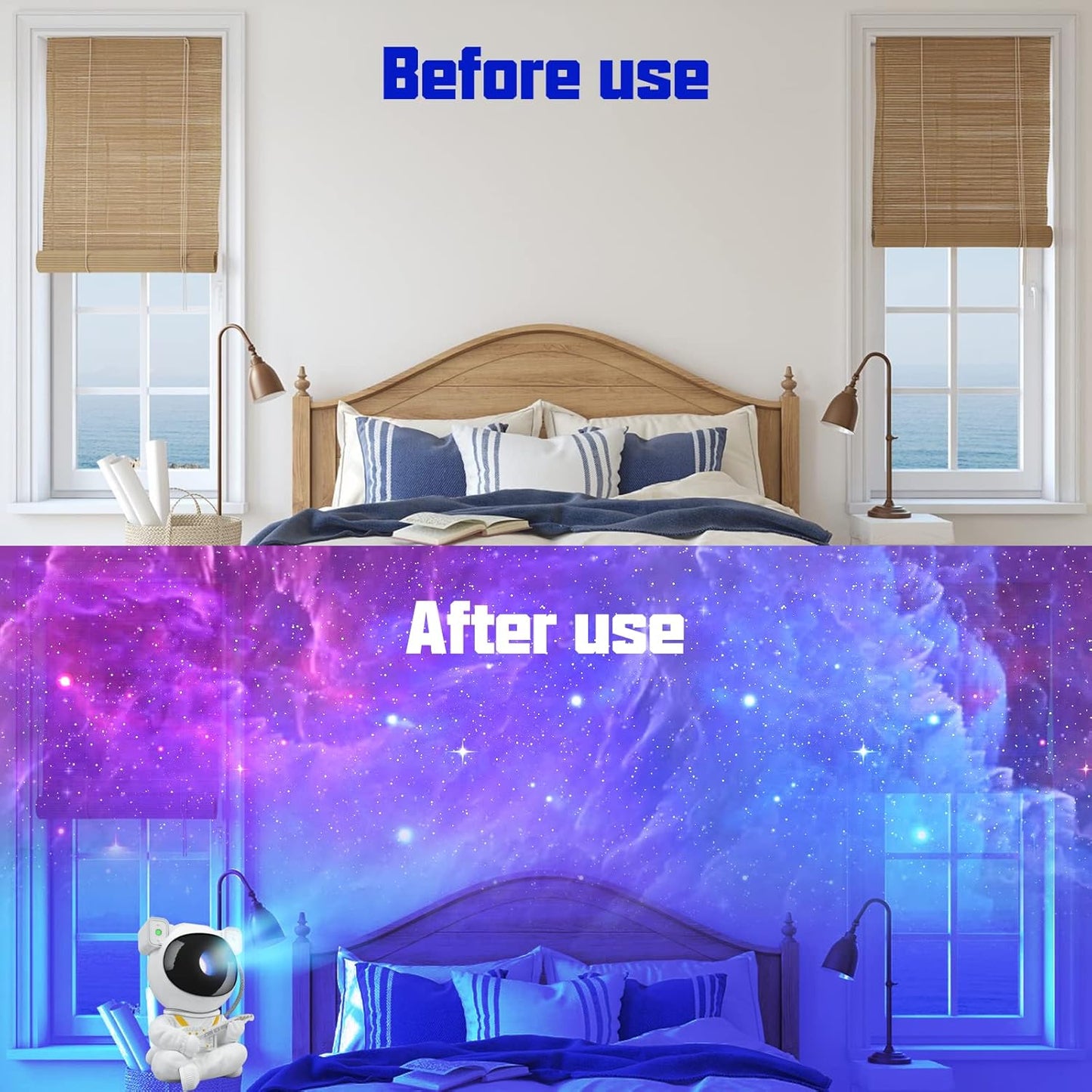 Galaxy Projector, Star Projector Tiktok Astronaut Nebula Night Lights Projectors, Remote Control Timing and 360°Rotation Magnetic Head, Starry Lights for Bedroom Gaming Room Decor