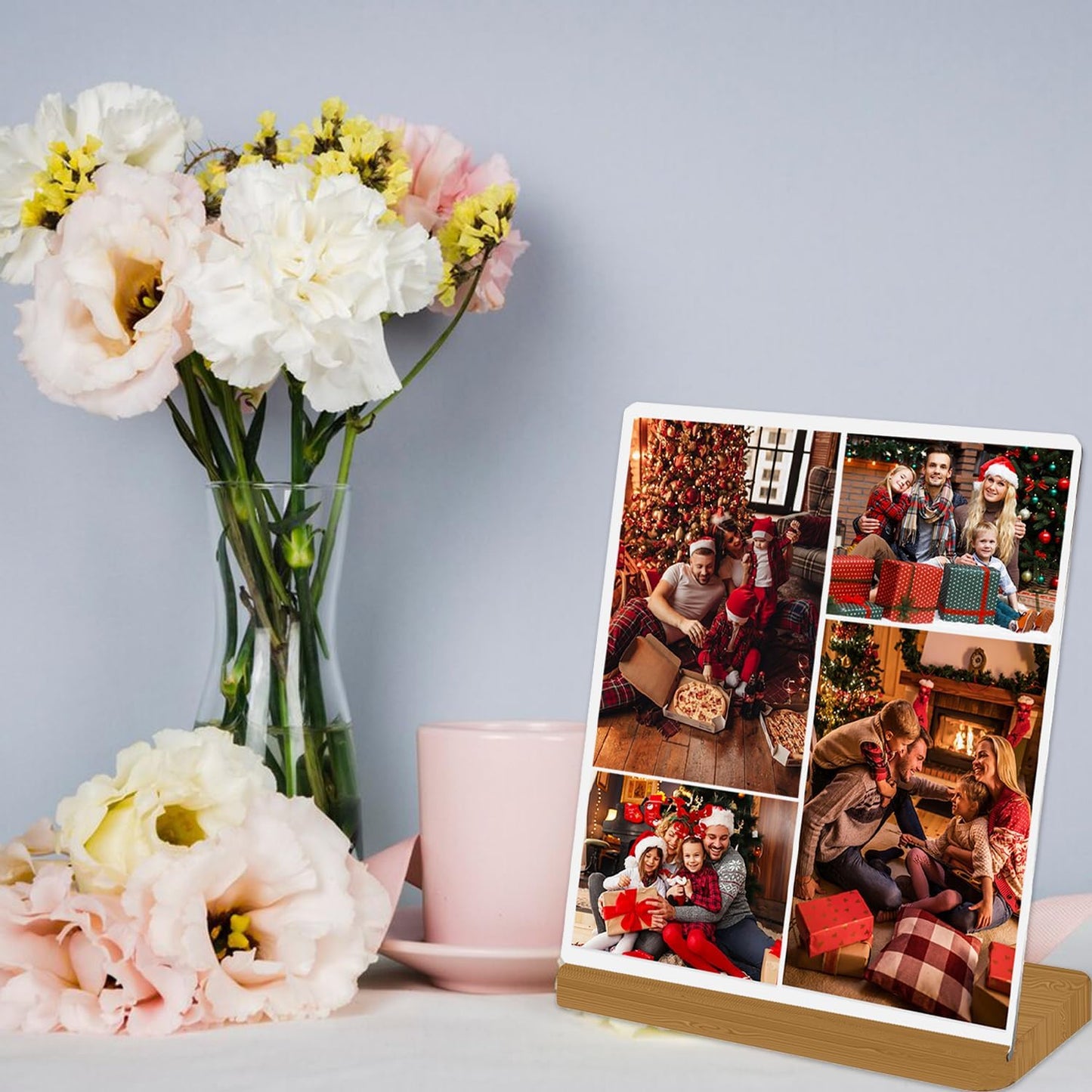 Custom Metal Photo Prints, Customize Frames with Your Pictures, Personalized Picture Gifts for Lovers, Couples, Family and Home Decor, StyleJ, XY1101