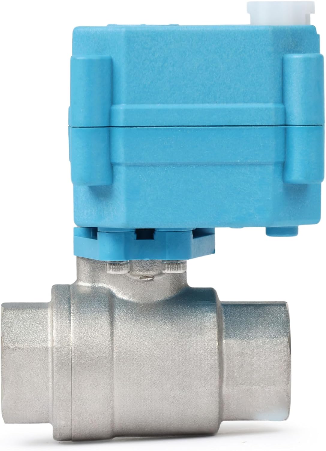 U.S. Solid Motorized Ball Valve - IP67 1/2inch Stainless Steel Ball Valve 110-230V with Waterproof Cover, Full Port, 2 Wire Auto Return, Normally Closed
