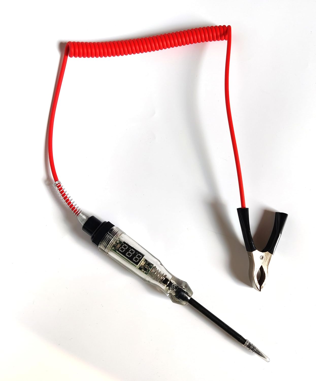Automotive Circuit Test Light 3-60V DC Digital LEDTester, Heavy Duty Light Tester with Voltmeter, Auto Bidirectional Voltage Tester Electric Test Pen (Test Pen)